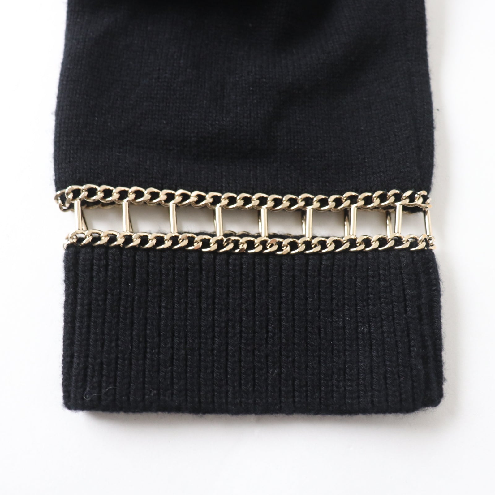 Chanel Cashmere Off-Shoulder Knit Sweater