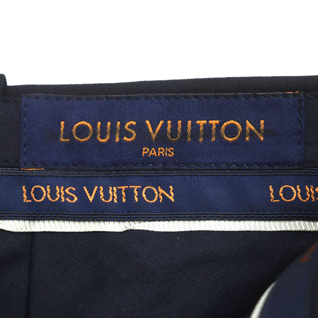 Louis Vuitton Wool Cotton Tailored Shorts Navy 36