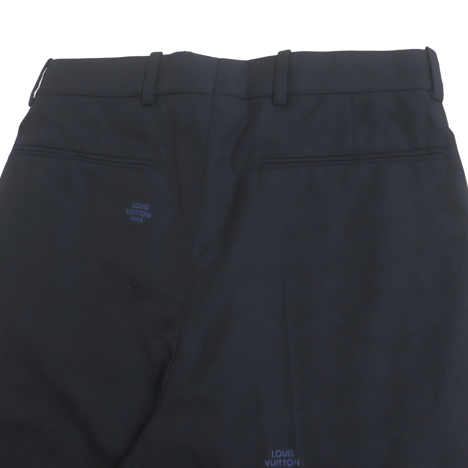 Louis Vuitton Wool Cotton Tailored Shorts Navy 36