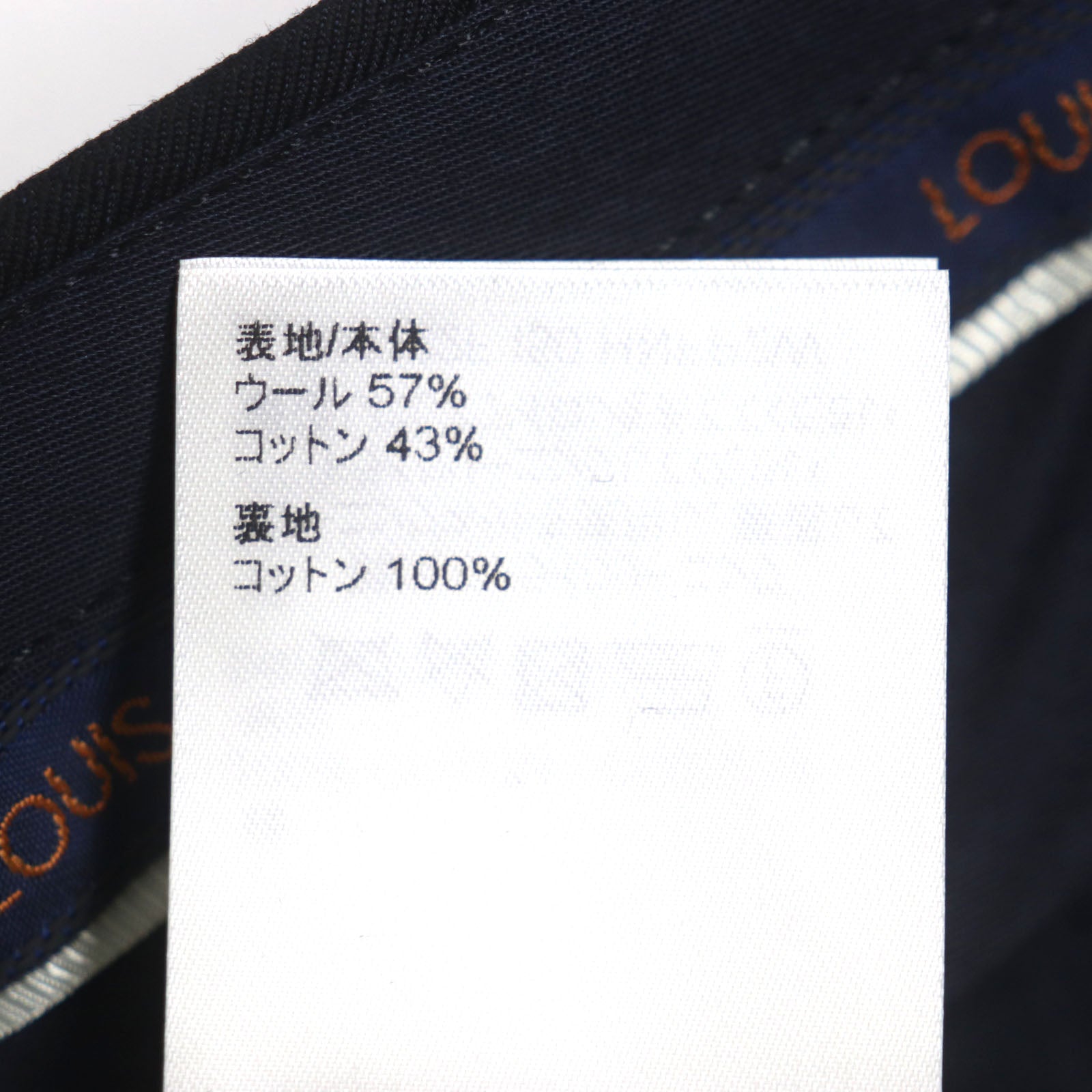 Louis Vuitton Wool Cotton Tailored Shorts Navy 36