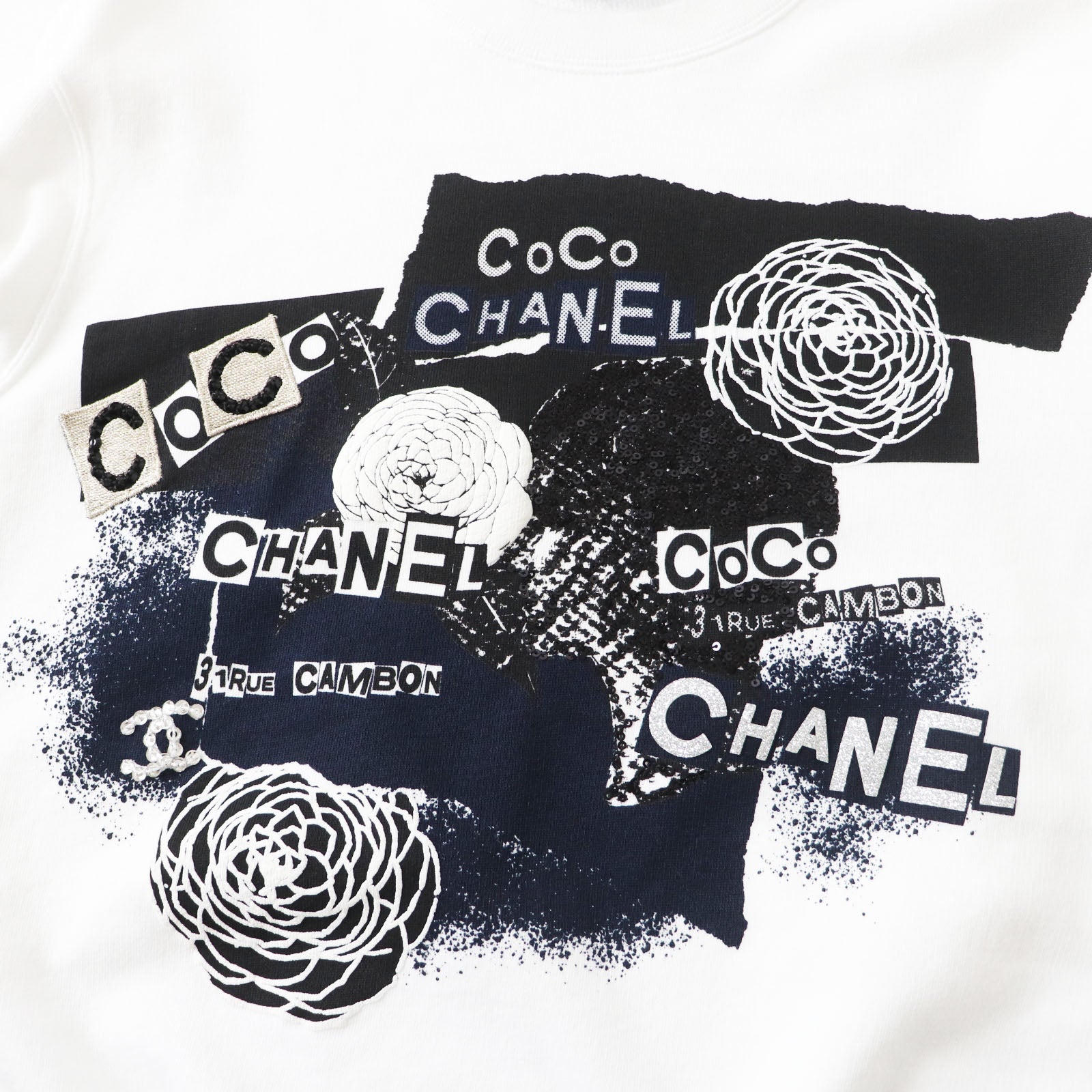 Chanel Graphic Logo Sweatshirt Cotton XS