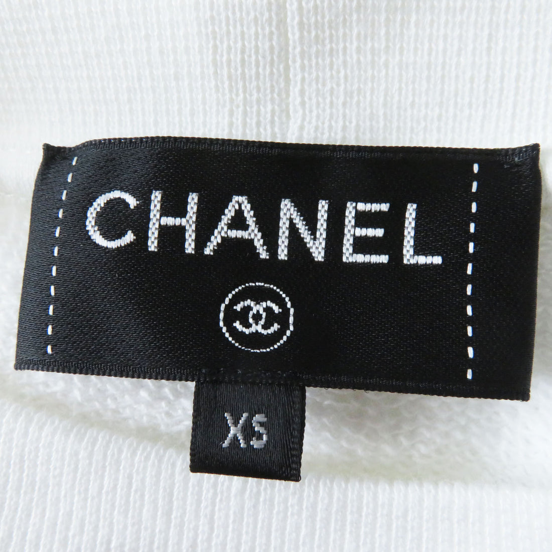 Chanel Graphic Logo Sweatshirt XS White