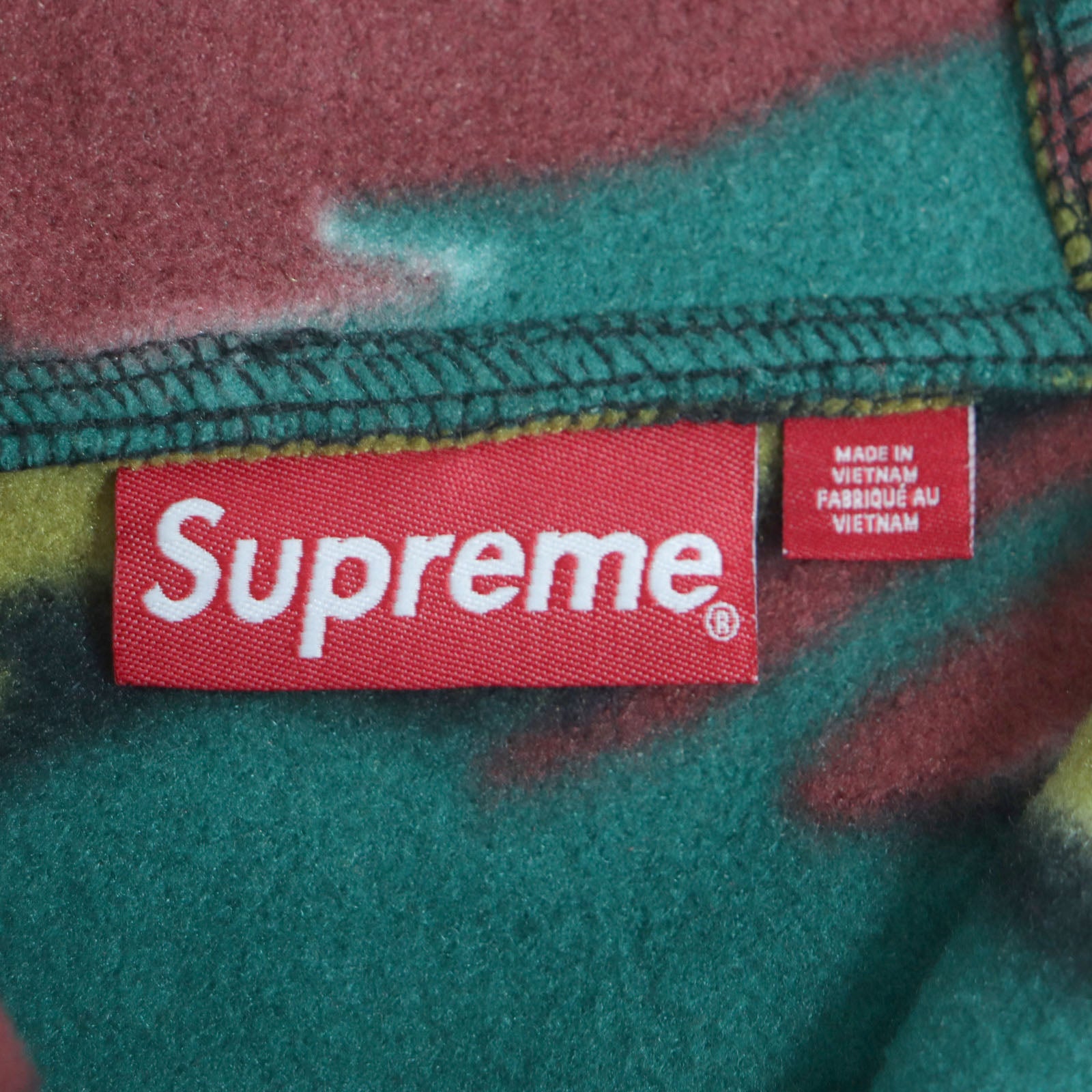 Supreme Polartec Facemask Camo Hoodie M