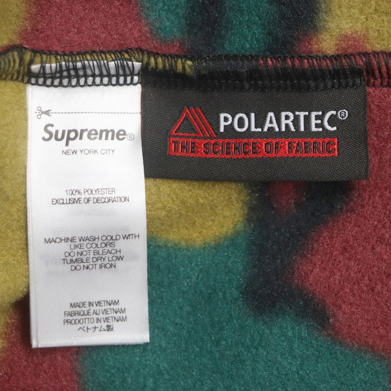 Supreme Polartec Facemask Camo Hoodie M