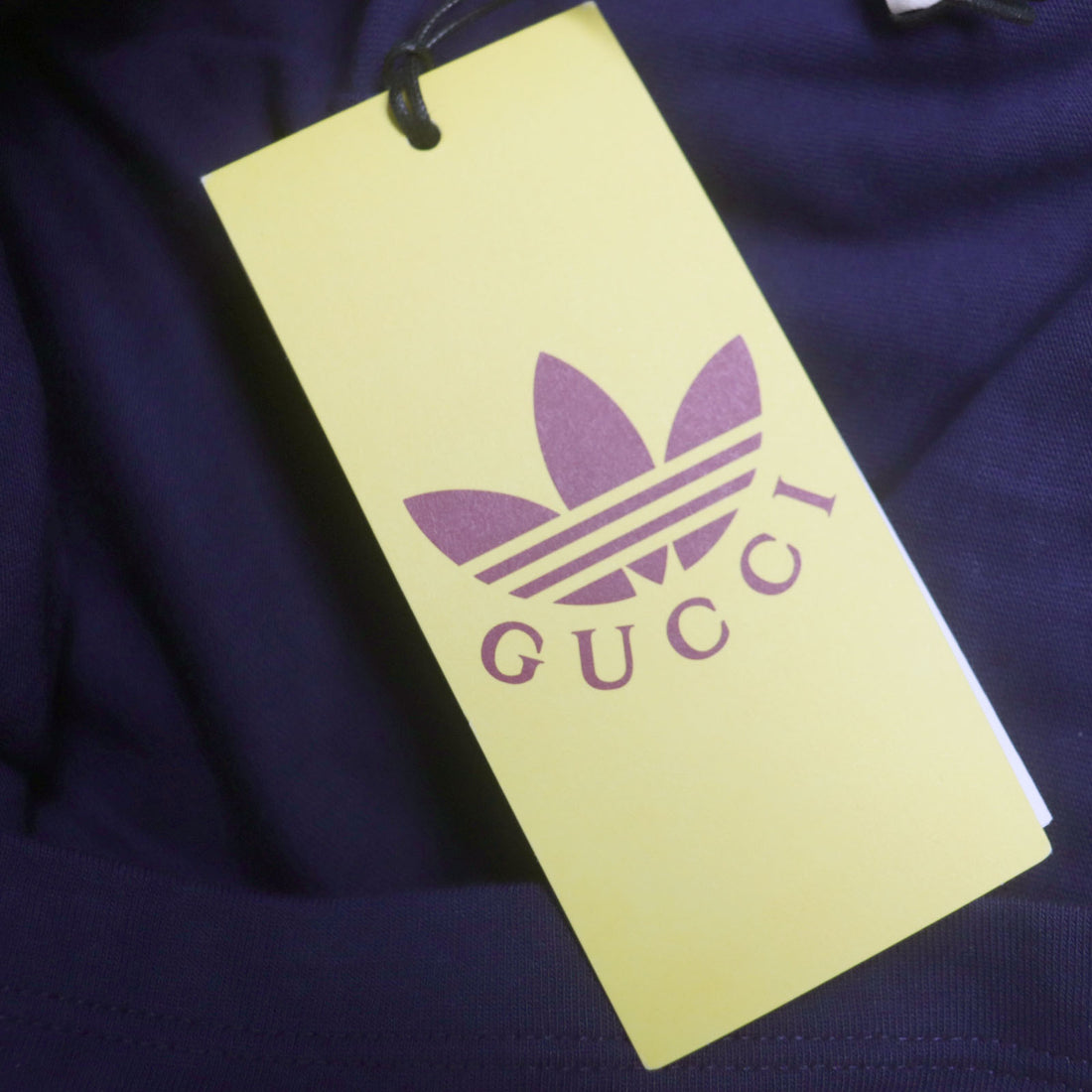 GUCCI adidas Trefoil Logo Cotton T-Shirt Navy S