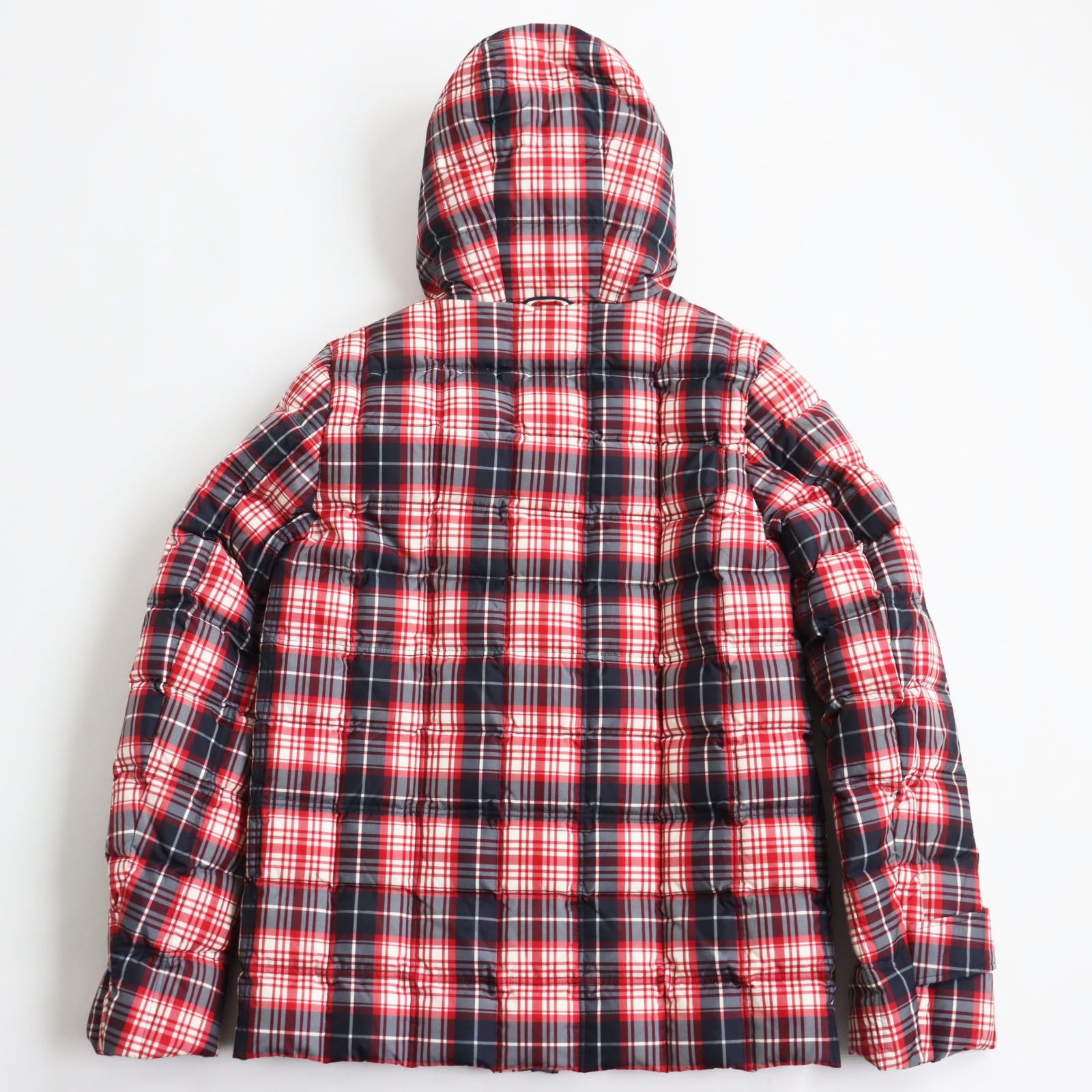 Moncler Nylon Cotton Check Hoodie Jacket