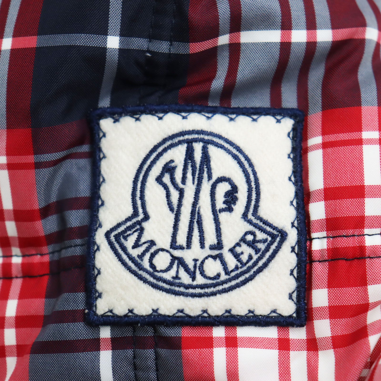 Moncler Nylon Cotton Check Hoodie Jacket