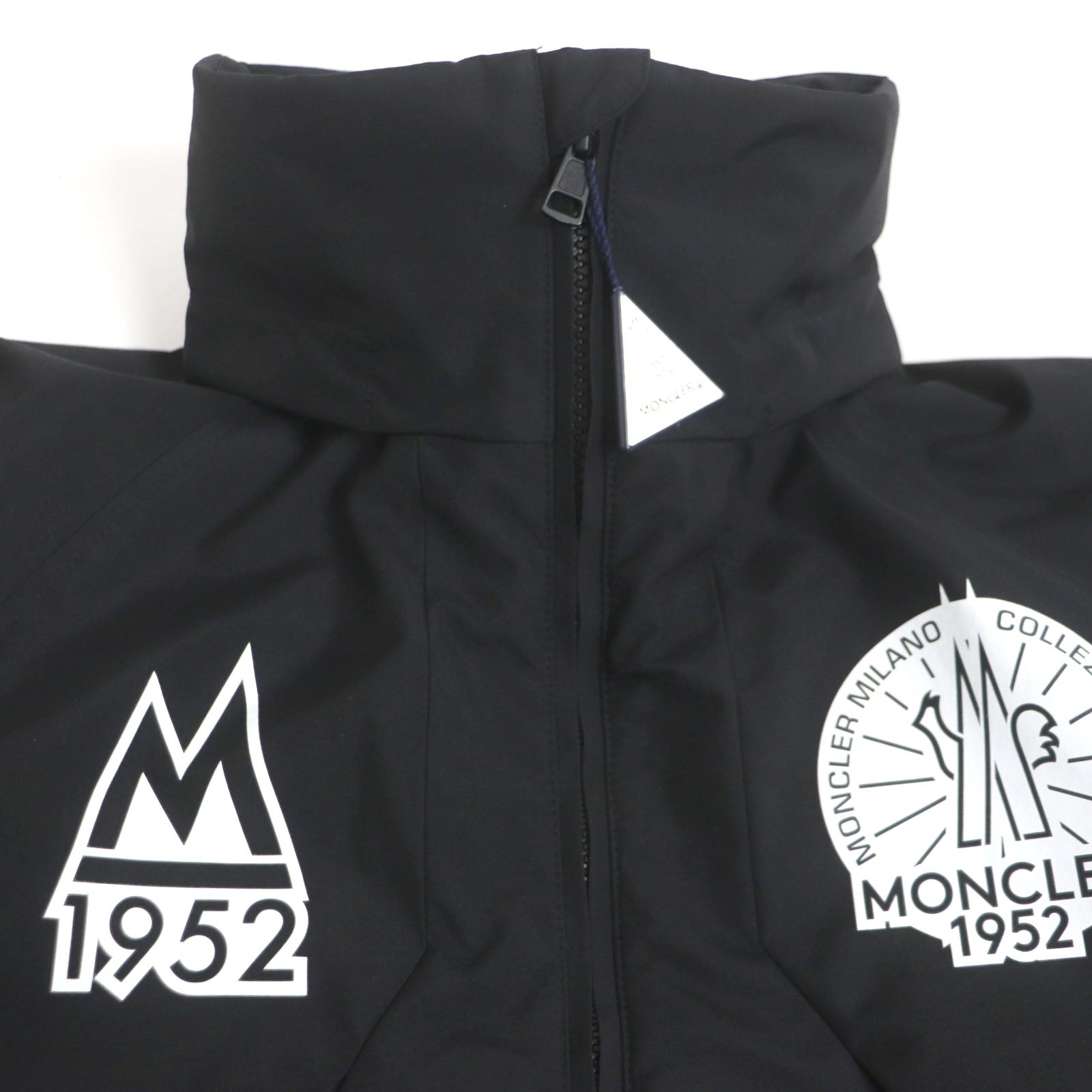 Moncler Nylon Hooded Long Down Coat Black