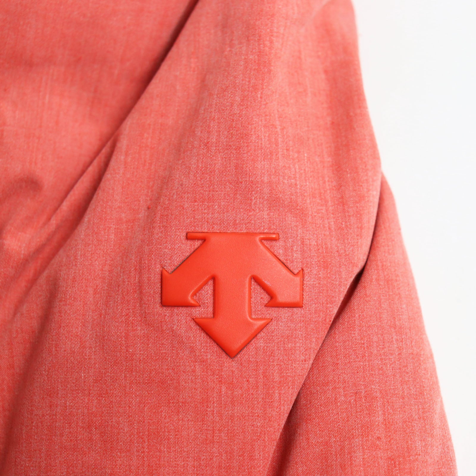 DESCENTE Mizusawa Down Hoodie with Logo Patch Orange