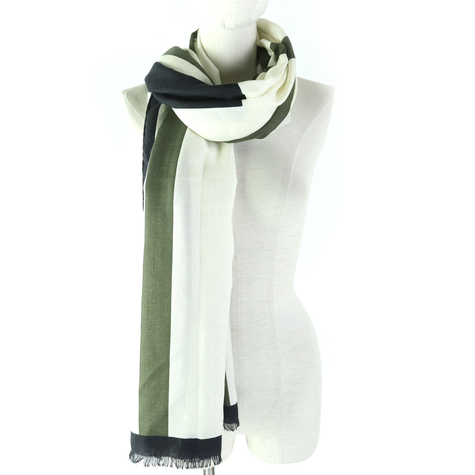 Hermes Cashmere Silk Stole Shawl