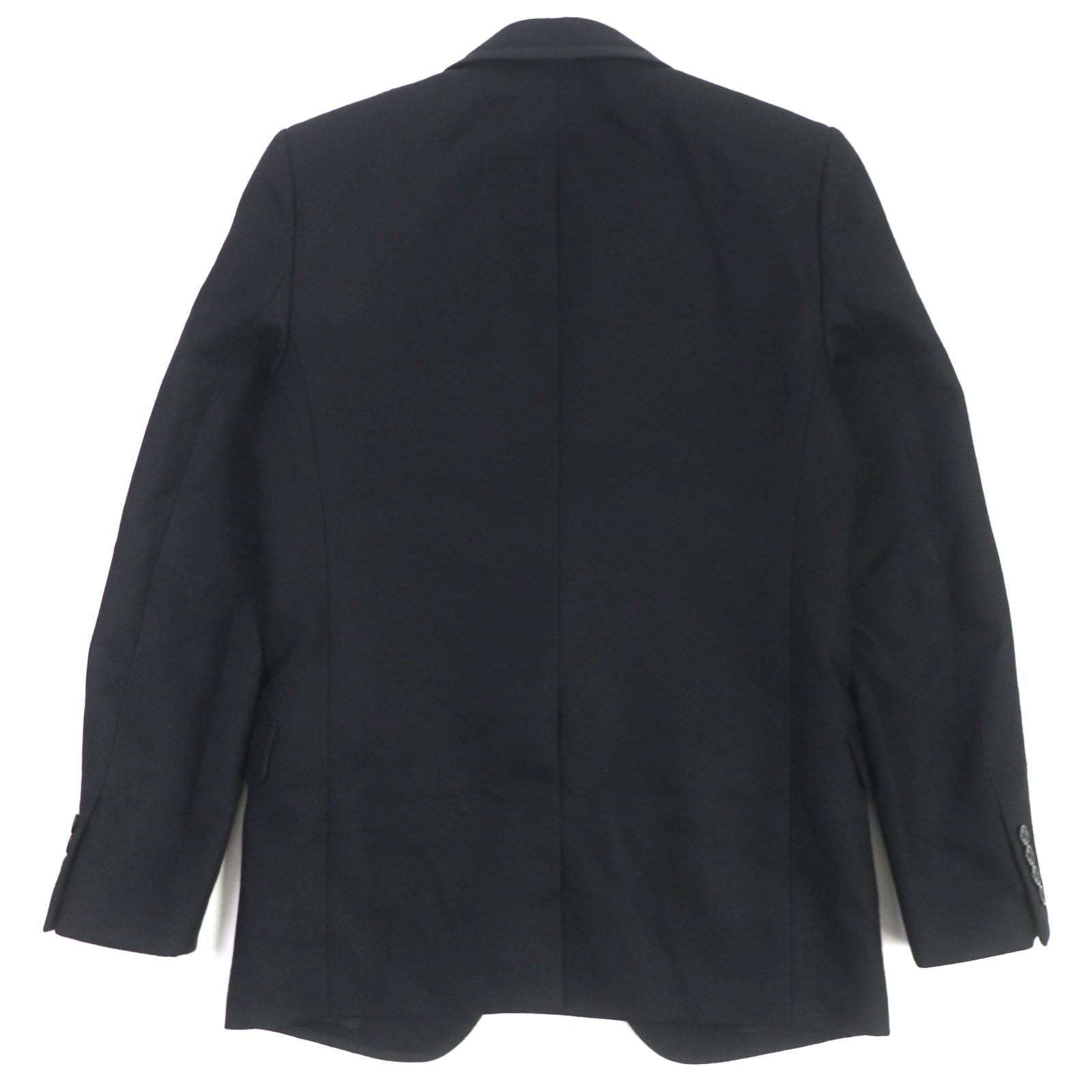 Saint Laurent Wool Nylon Silk Tailored Jacket Black