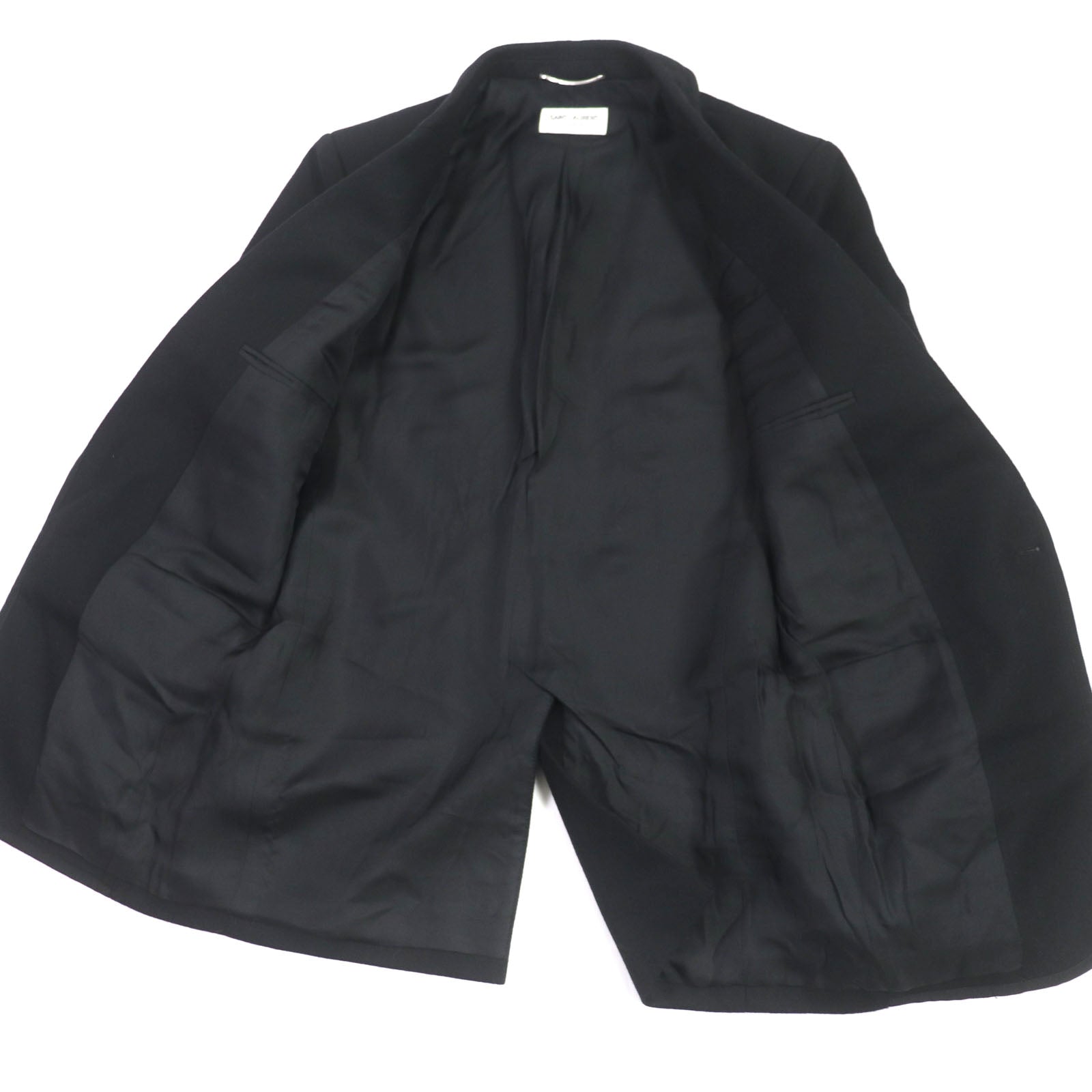 Saint Laurent Wool Nylon Silk Tailored Jacket Black