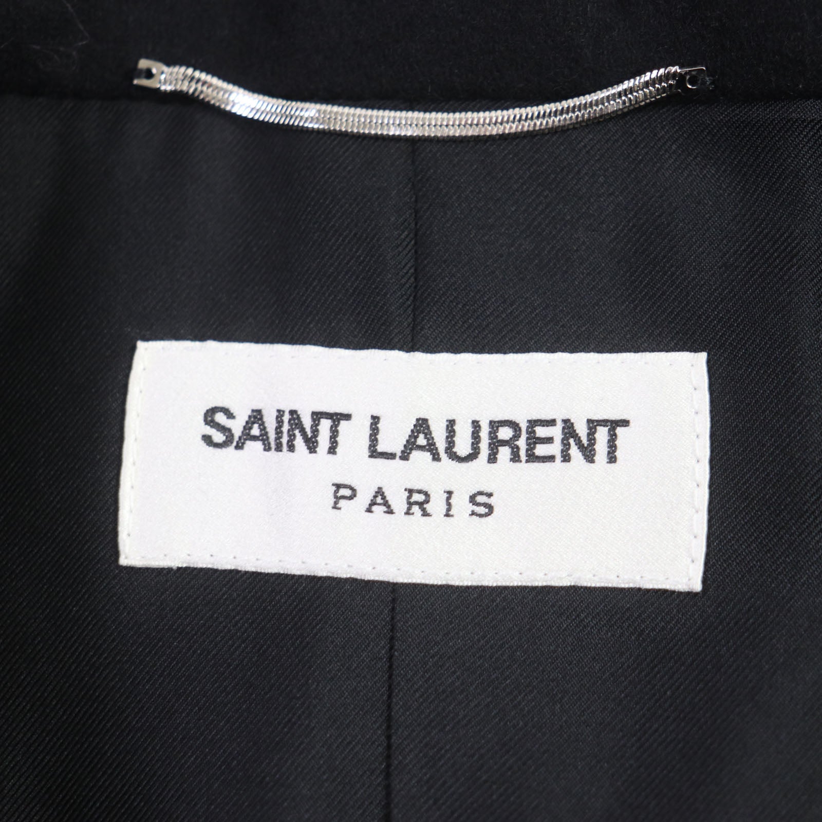 Saint Laurent Wool Nylon Silk Tailored Jacket Black