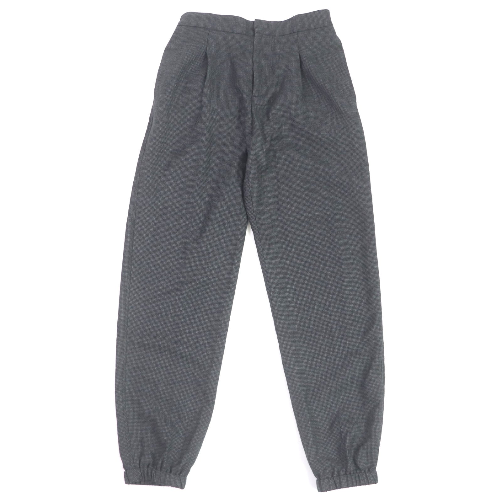 Dior Wool Woven Easy Pants Dark Gray 46