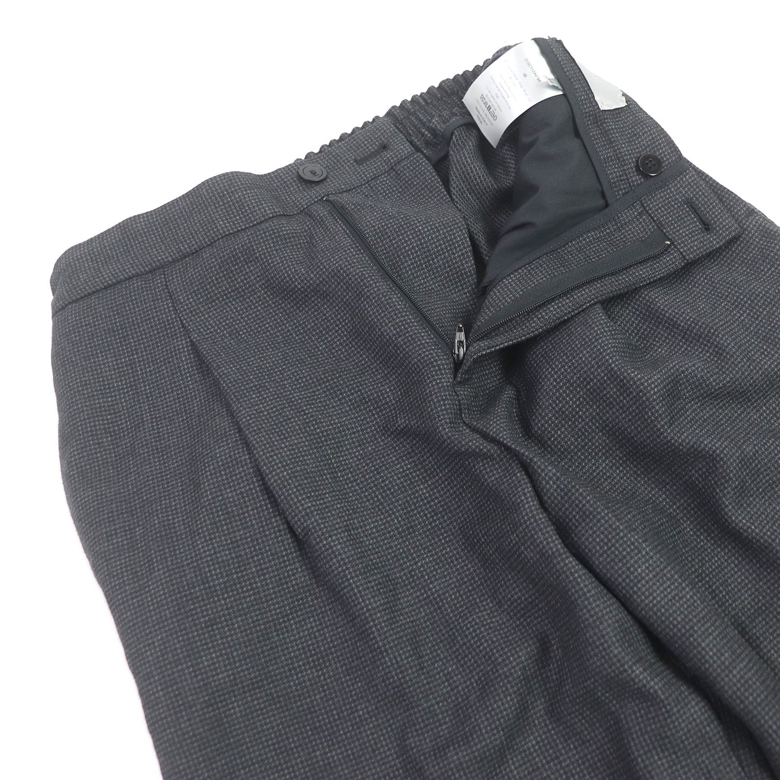 Dior Wool Woven Easy Pants Dark Gray 46