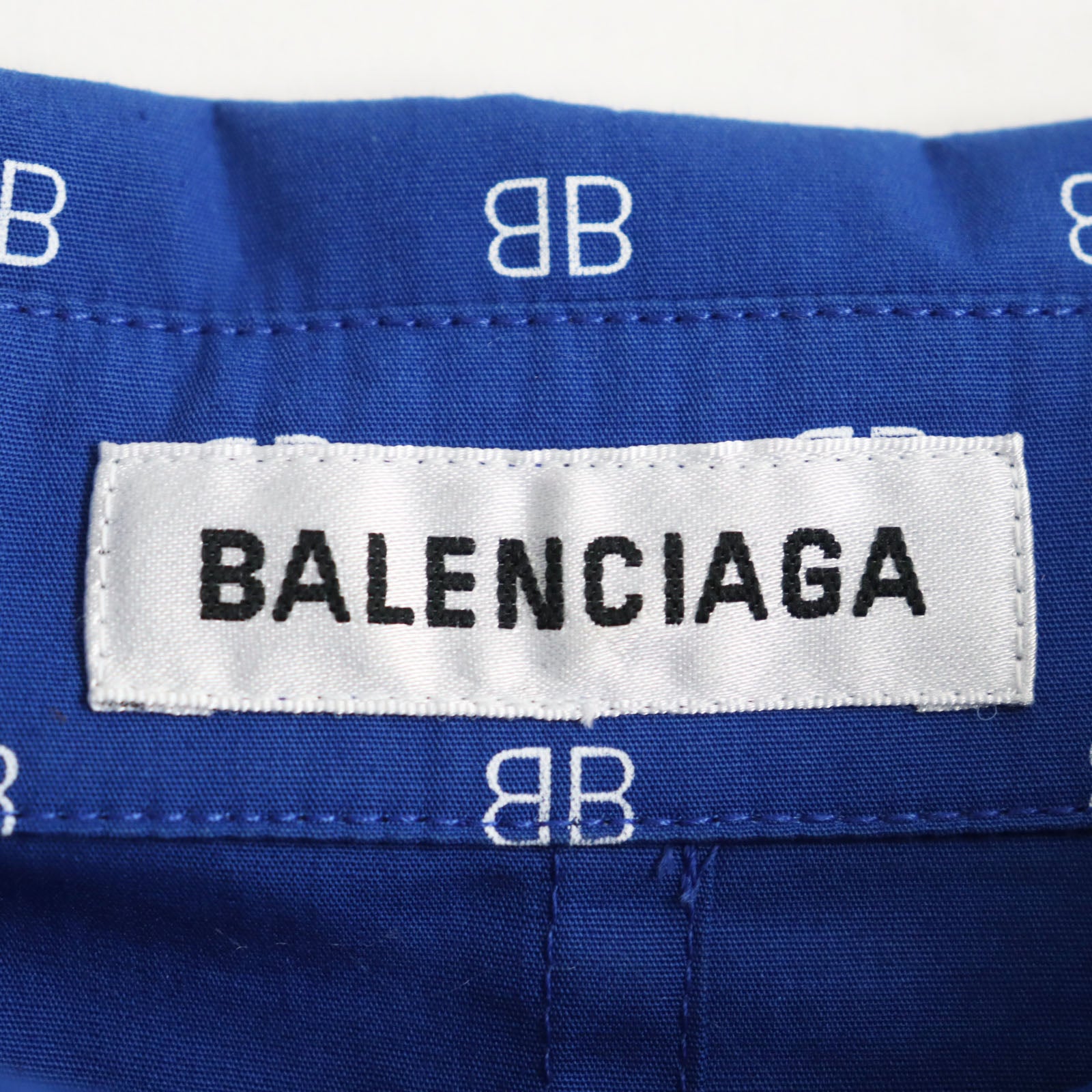 Balenciaga Cotton Logo Print Oversized Shirt