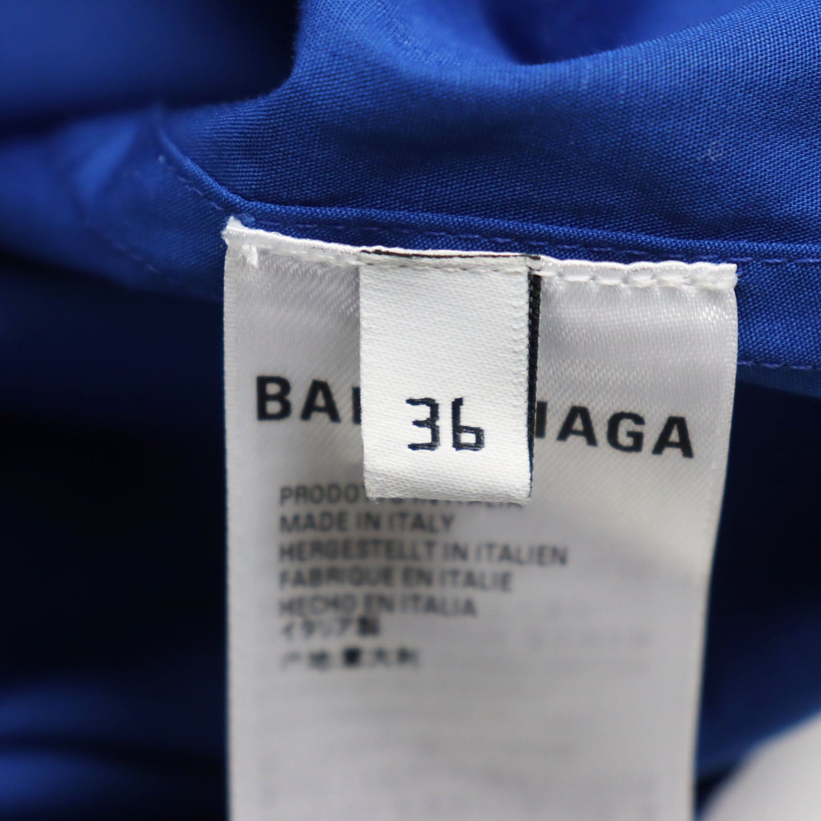 Balenciaga Cotton Logo Print Oversized Shirt