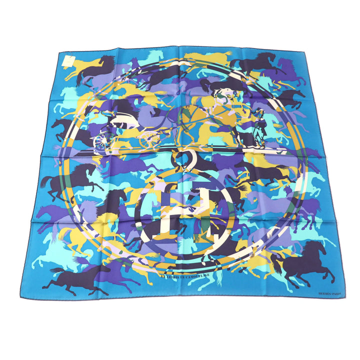 Hermes Calle 90 Silk Scarf