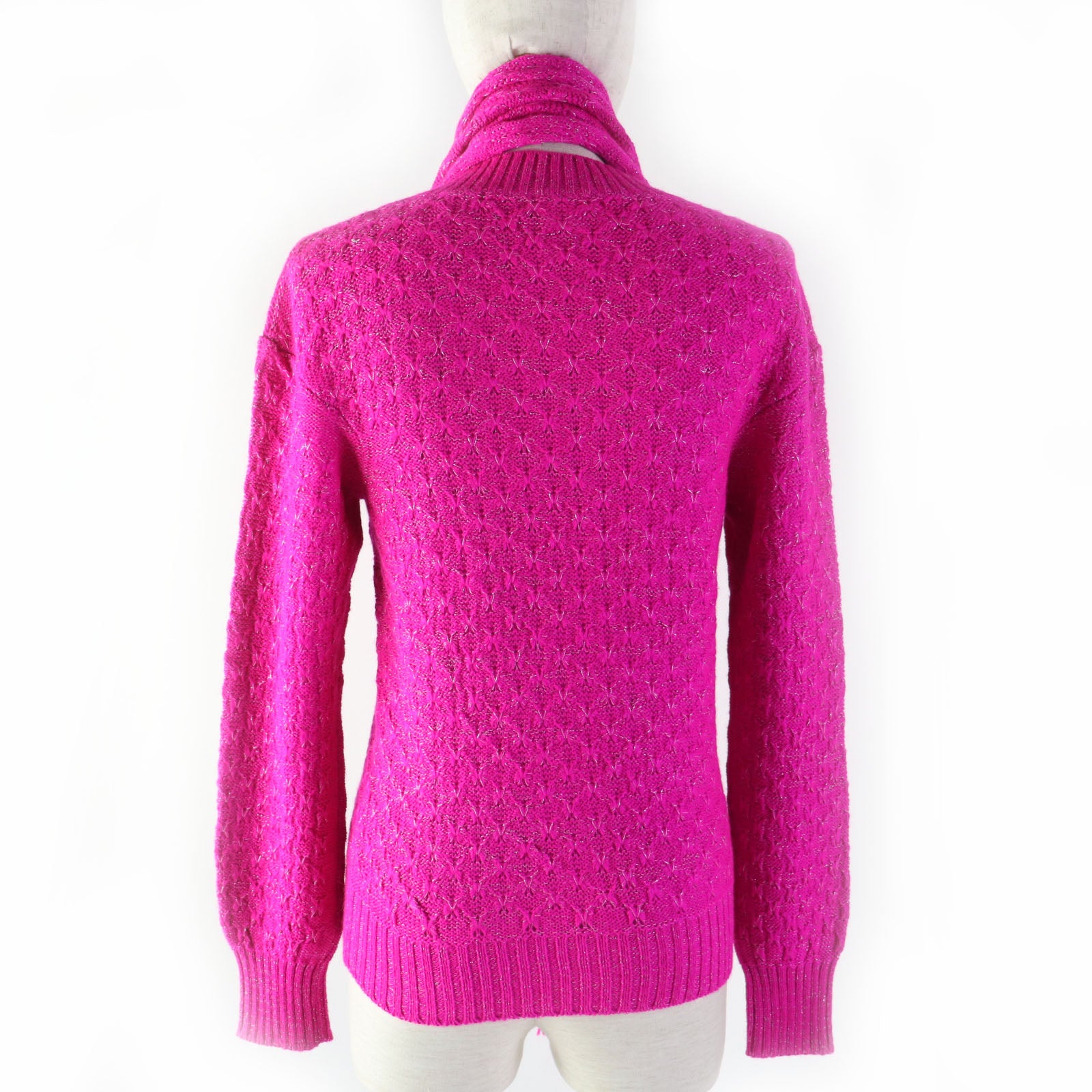 Chanel Alpaca Rayon COCO Mark Crew Neck Knit