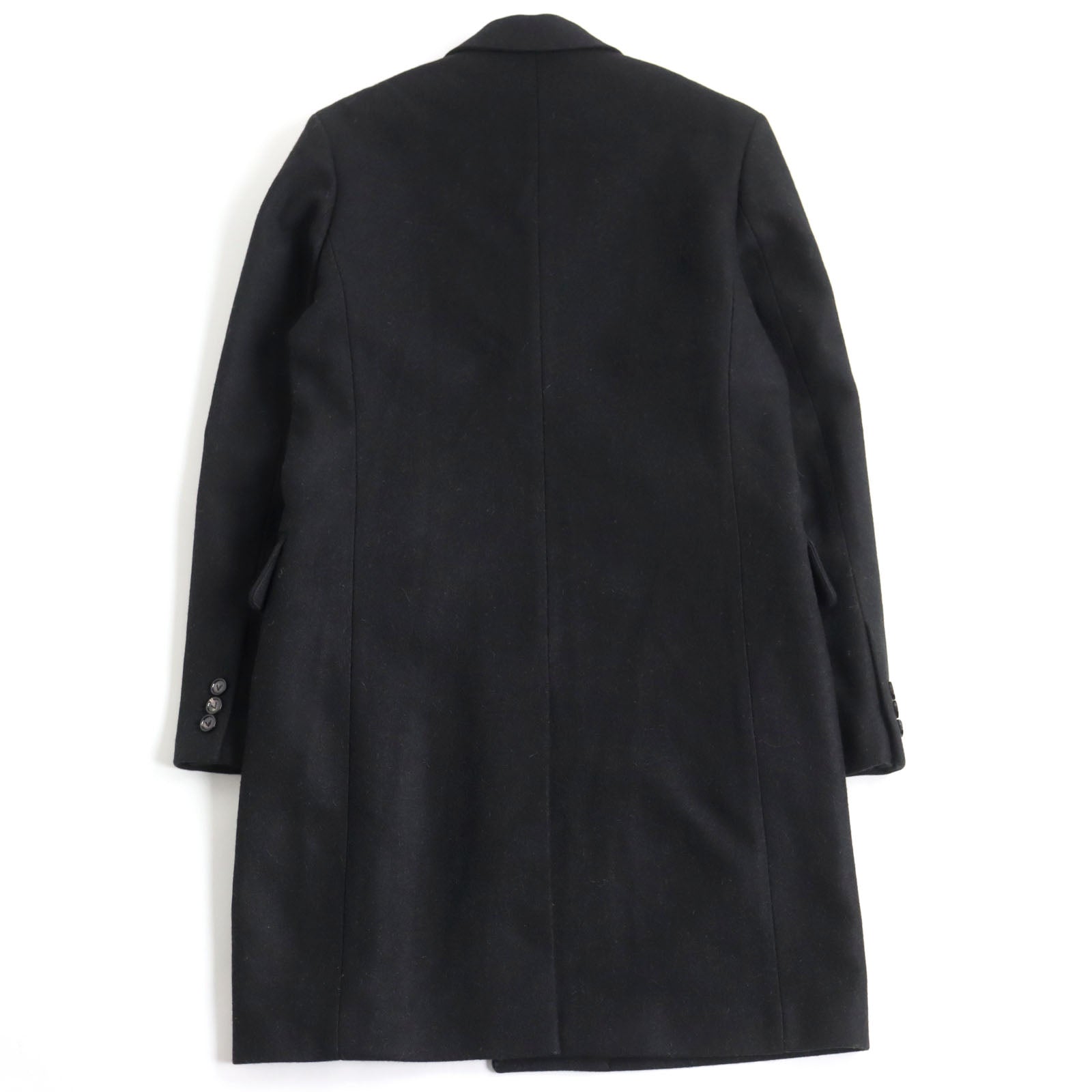 Bottega Veneta Wool Nylon Chester Coat Black