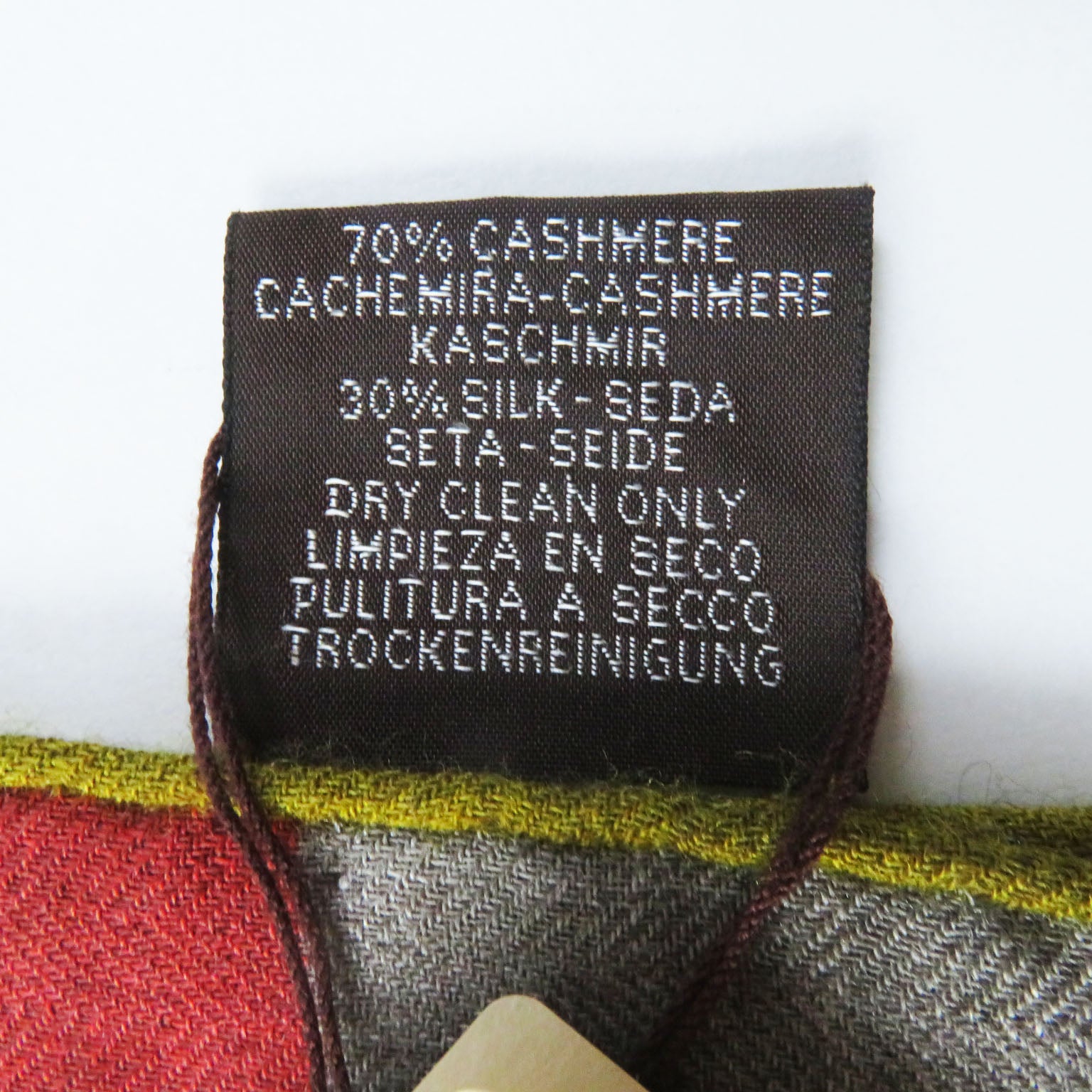 Hermes Cashmere Silk Rectangle Sangles Stall