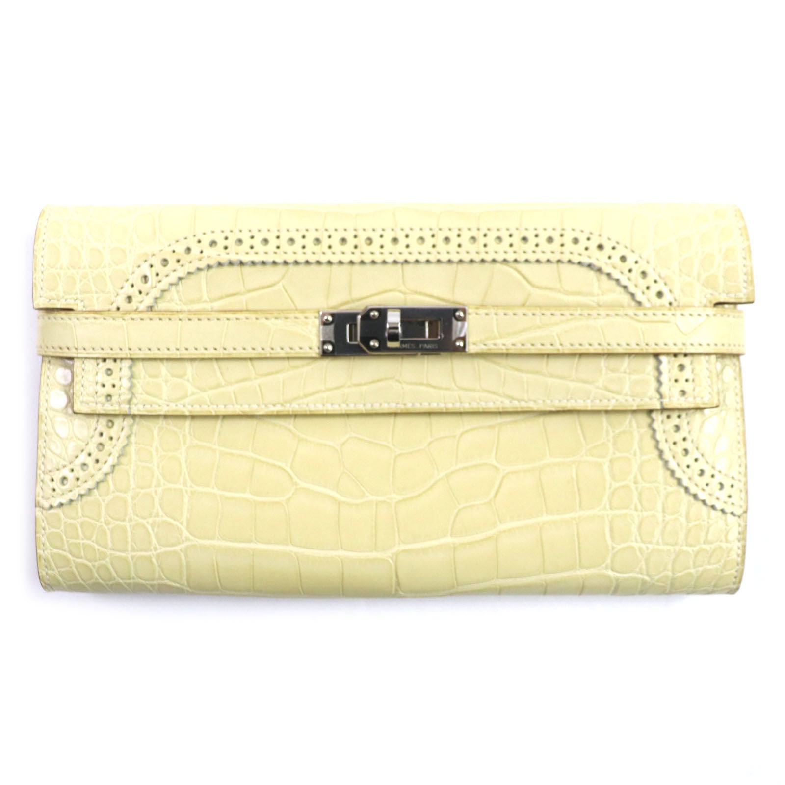 Hermes Kelly Wallet Long Gillies Alligator