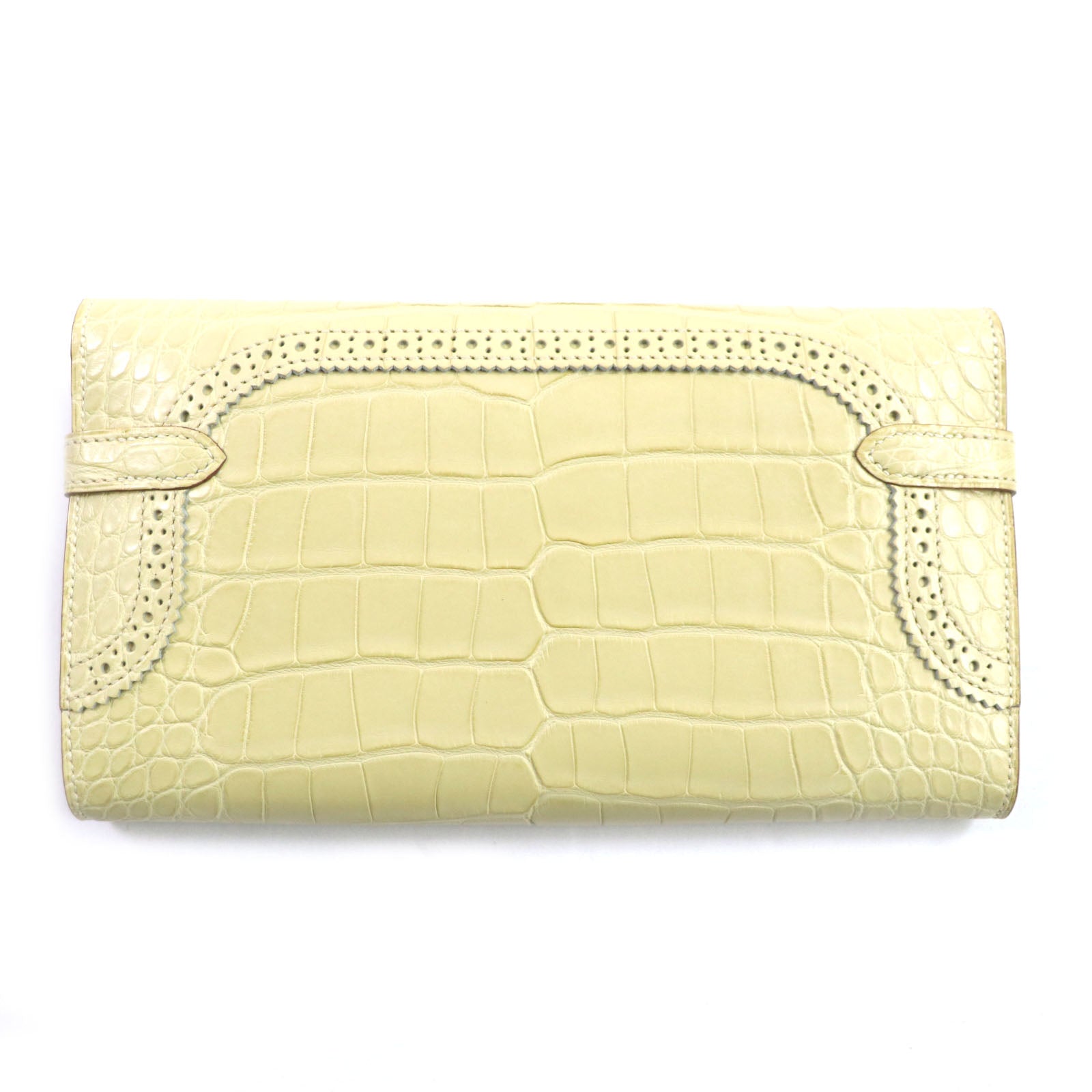 Hermes Kelly Wallet Long Gillies Alligator