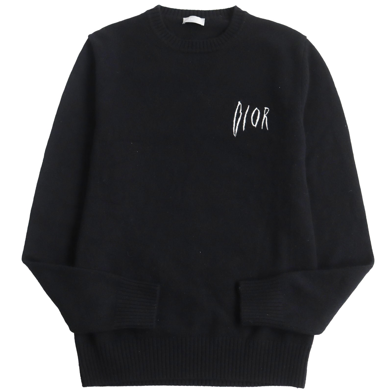 Dior Raymond Pettibon Wool Cashmere Sweater Black S