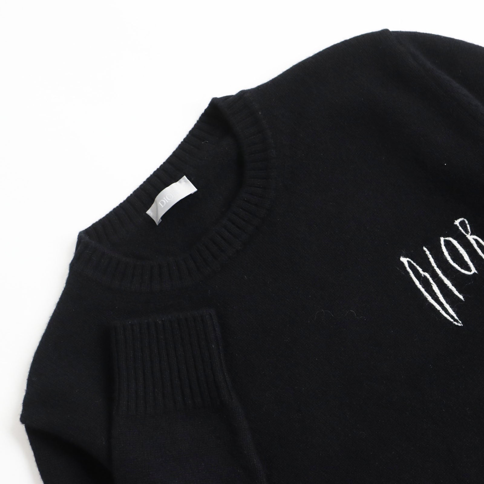 Dior Raymond Pettibon Wool Cashmere Sweater Black S