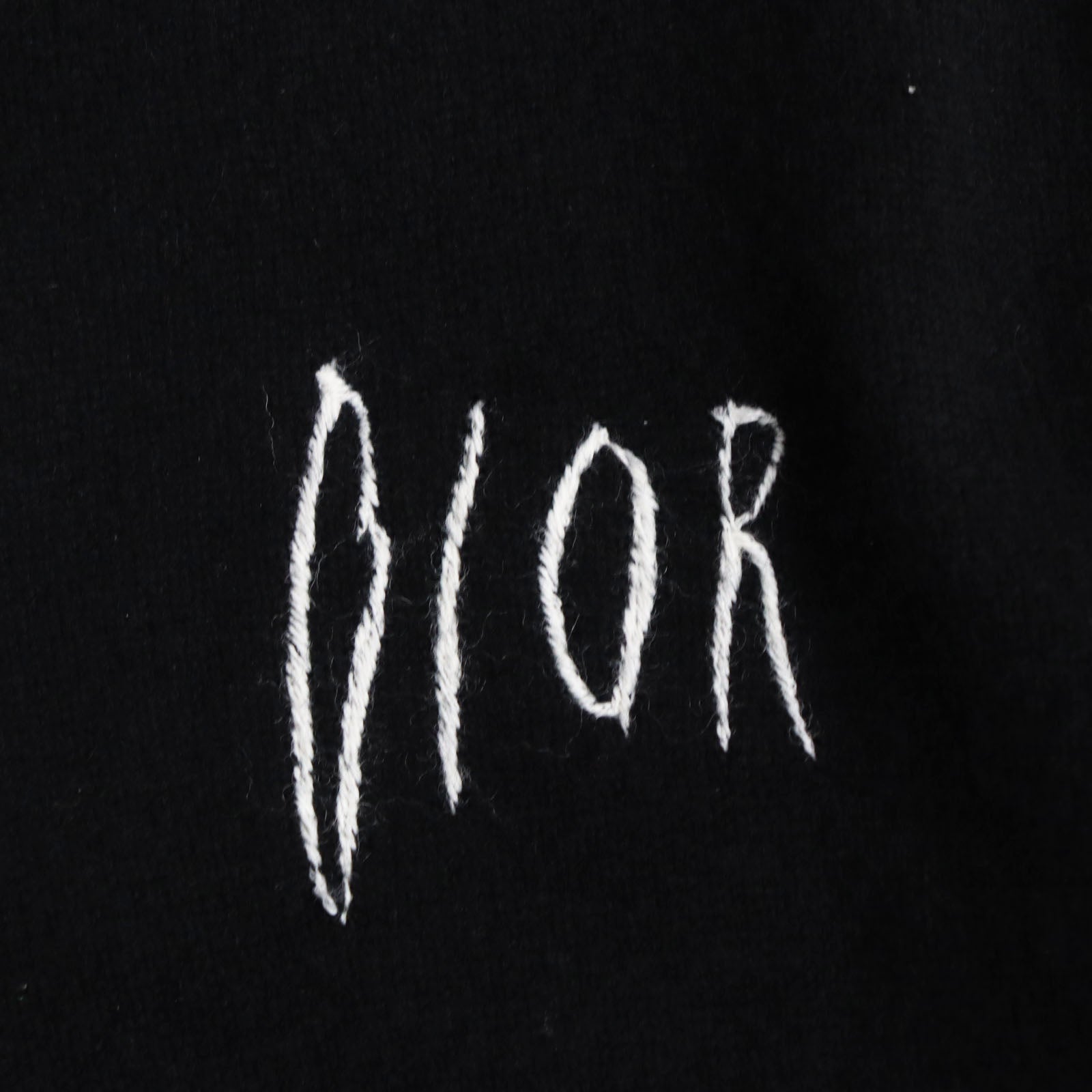 Dior Raymond Pettibon Wool Cashmere Sweater Black S