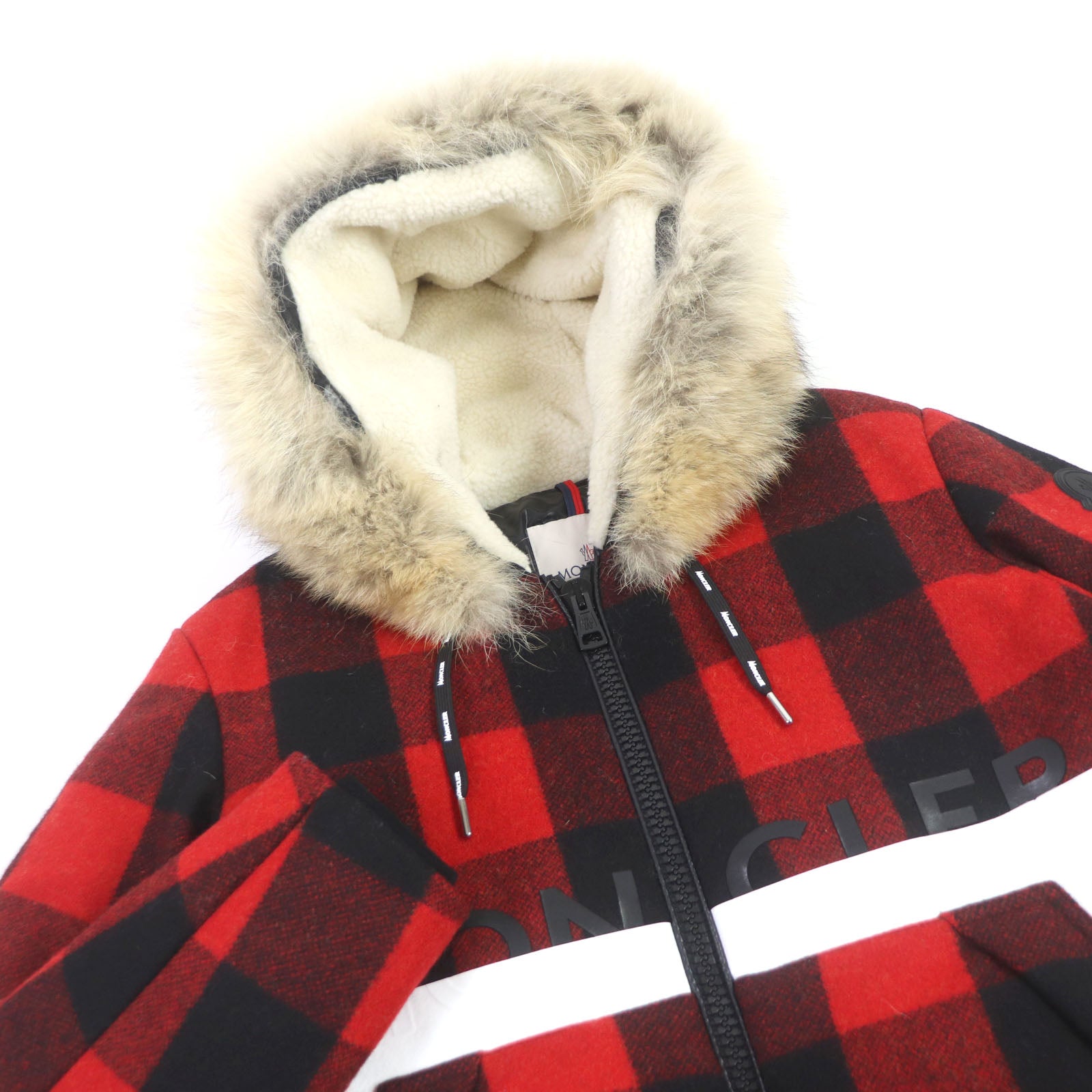 Moncler STECKNADEL HORN Down Jacket Red Black