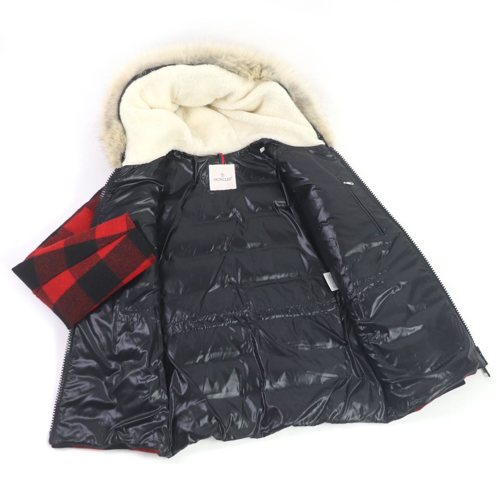 Moncler STECKNADEL HORN Down Jacket Red Black