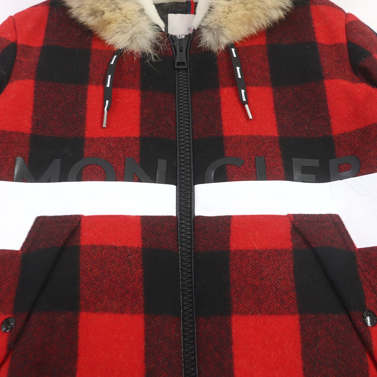 Moncler STECKNADEL HORN Down Jacket Red Black