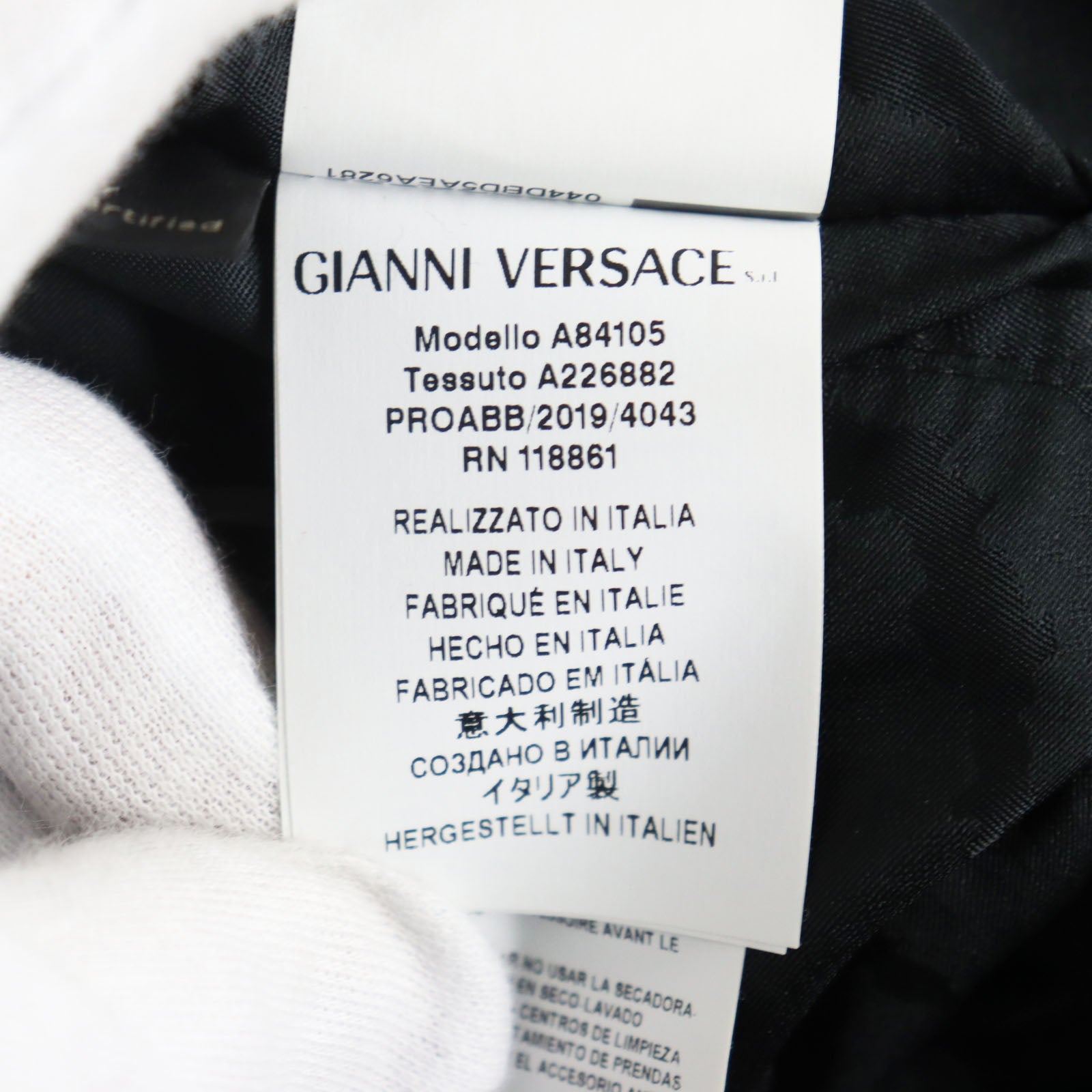 Versace Medusa Silk Blend Double Breasted Jacket