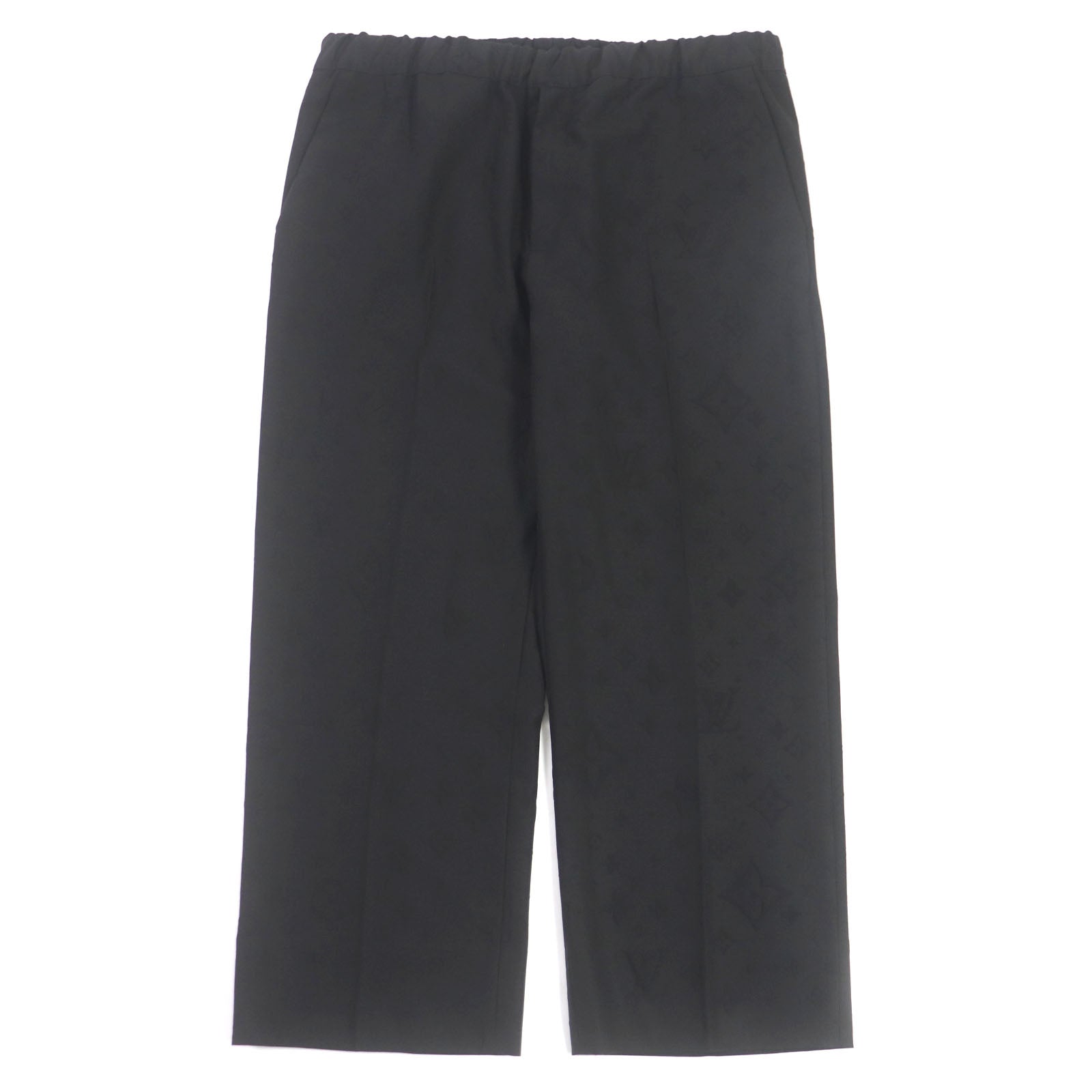 Louis Vuitton Monogram Drawstring Pants Black