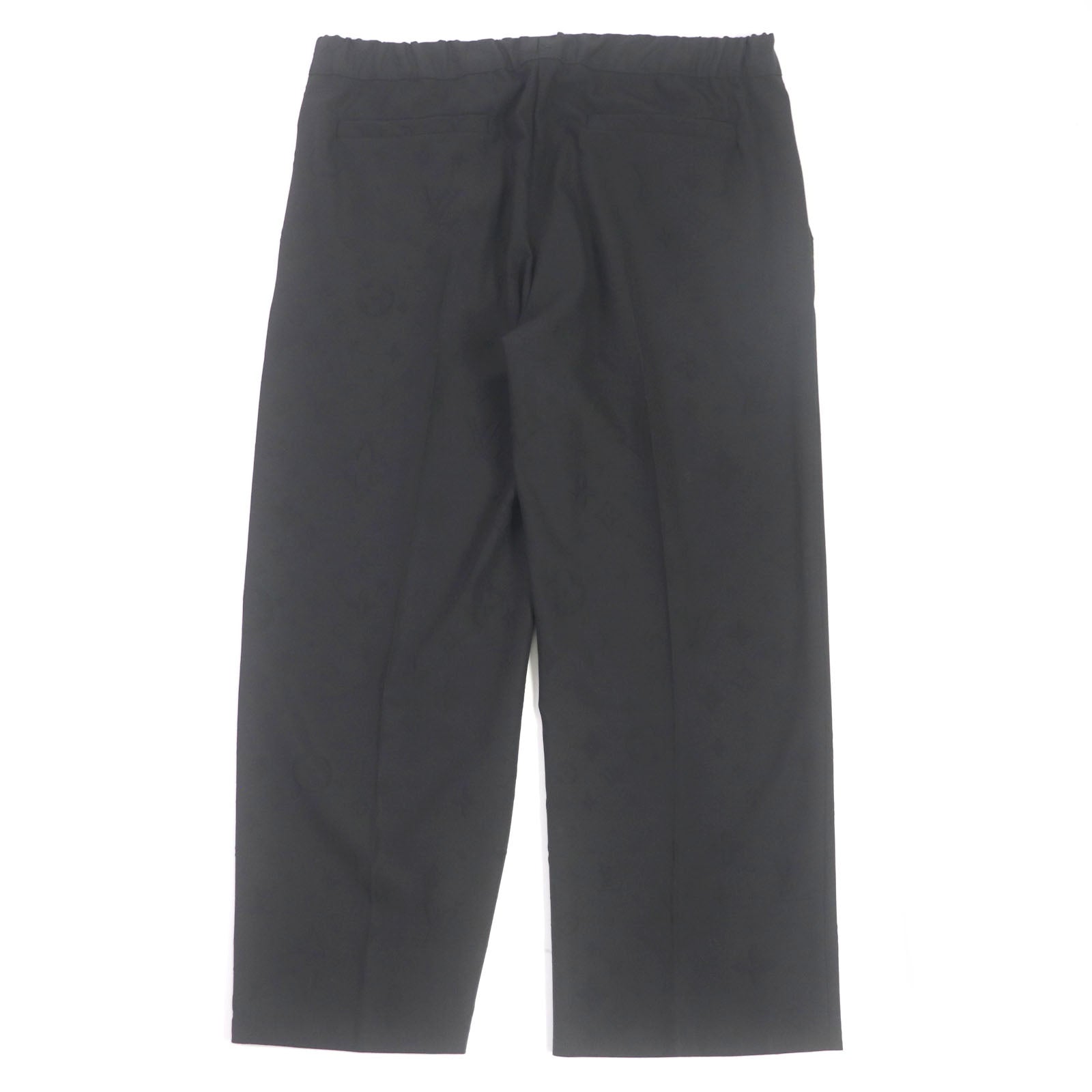 Louis Vuitton Monogram Drawstring Pants Black