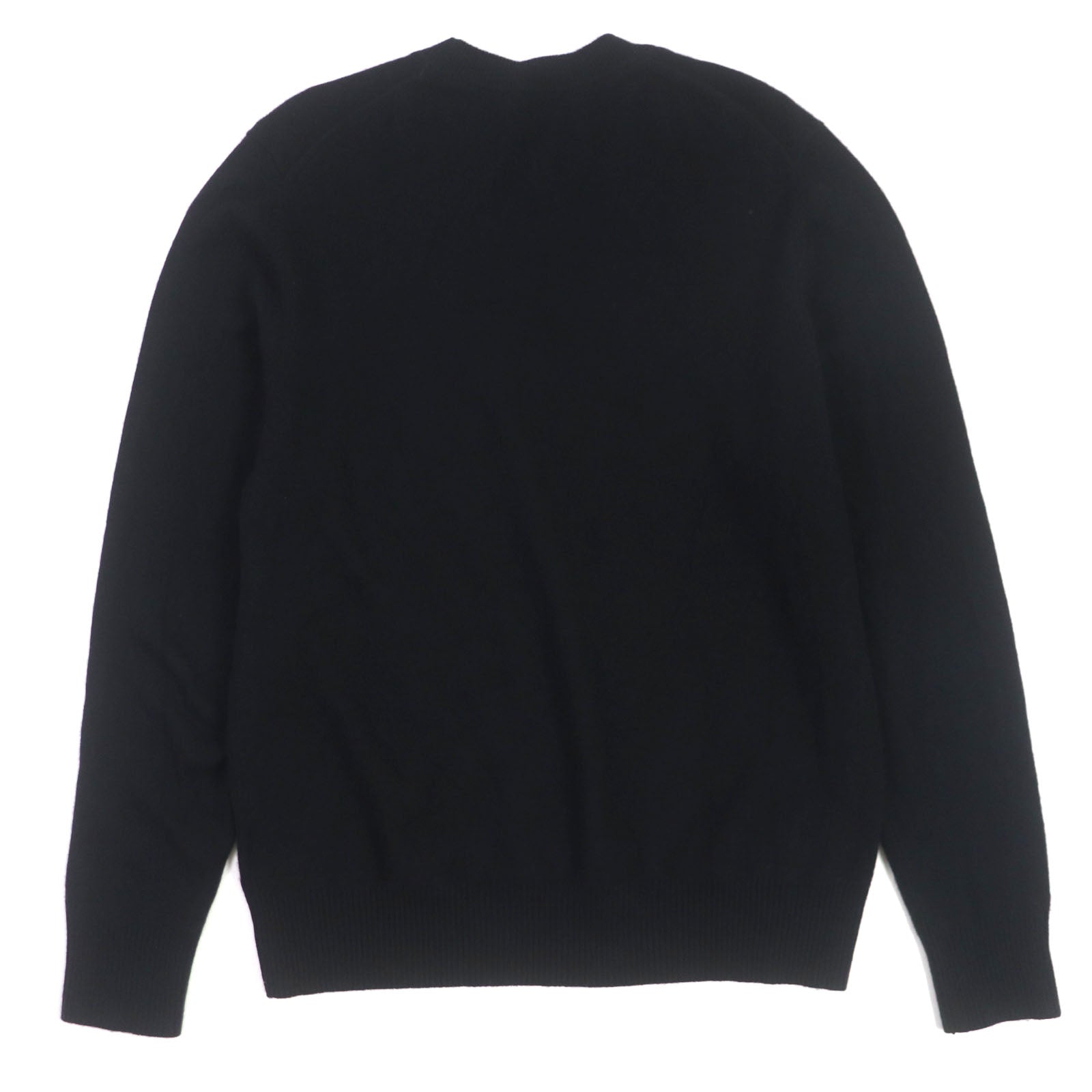 Burberry Cashmere Crew Neck Knit Sweater Black