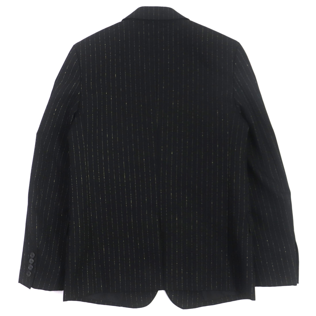 Saint Laurent Wool Polyester Stripe Double Jacket