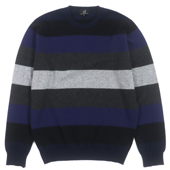 Dunhill Cashmere Border Crew Neck Sweater