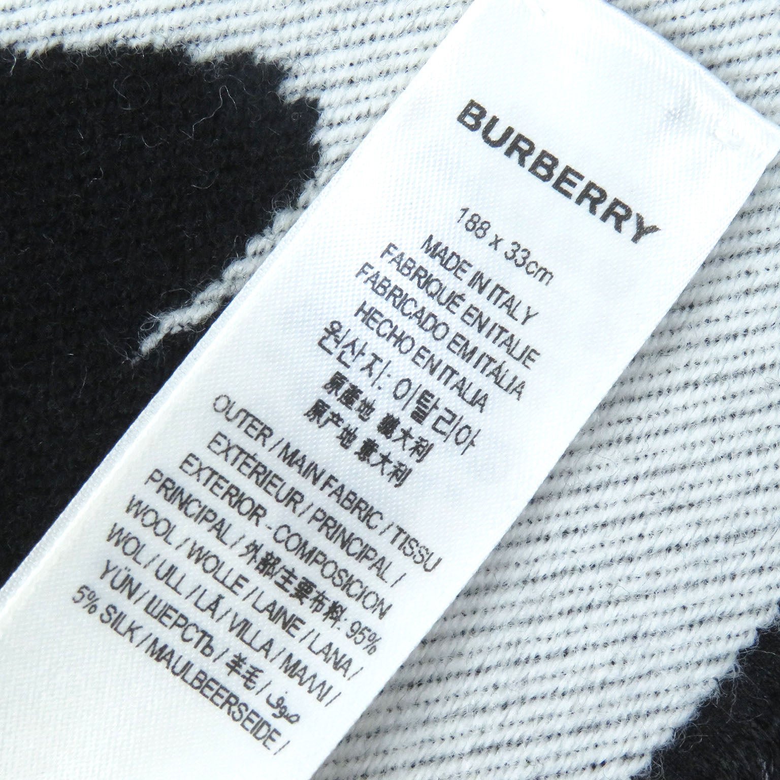 Burberry Wool Silk LOVE Scarf 8037416