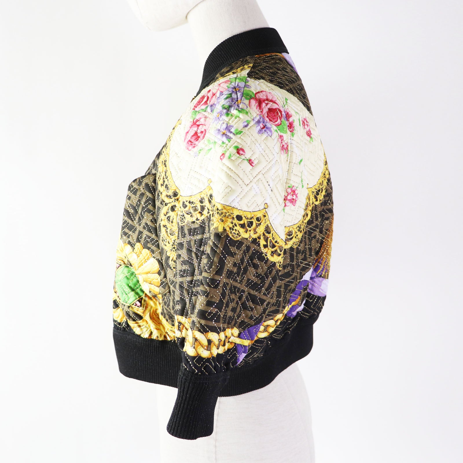 Fendi Versace FF Logo Baroque Blouson Black