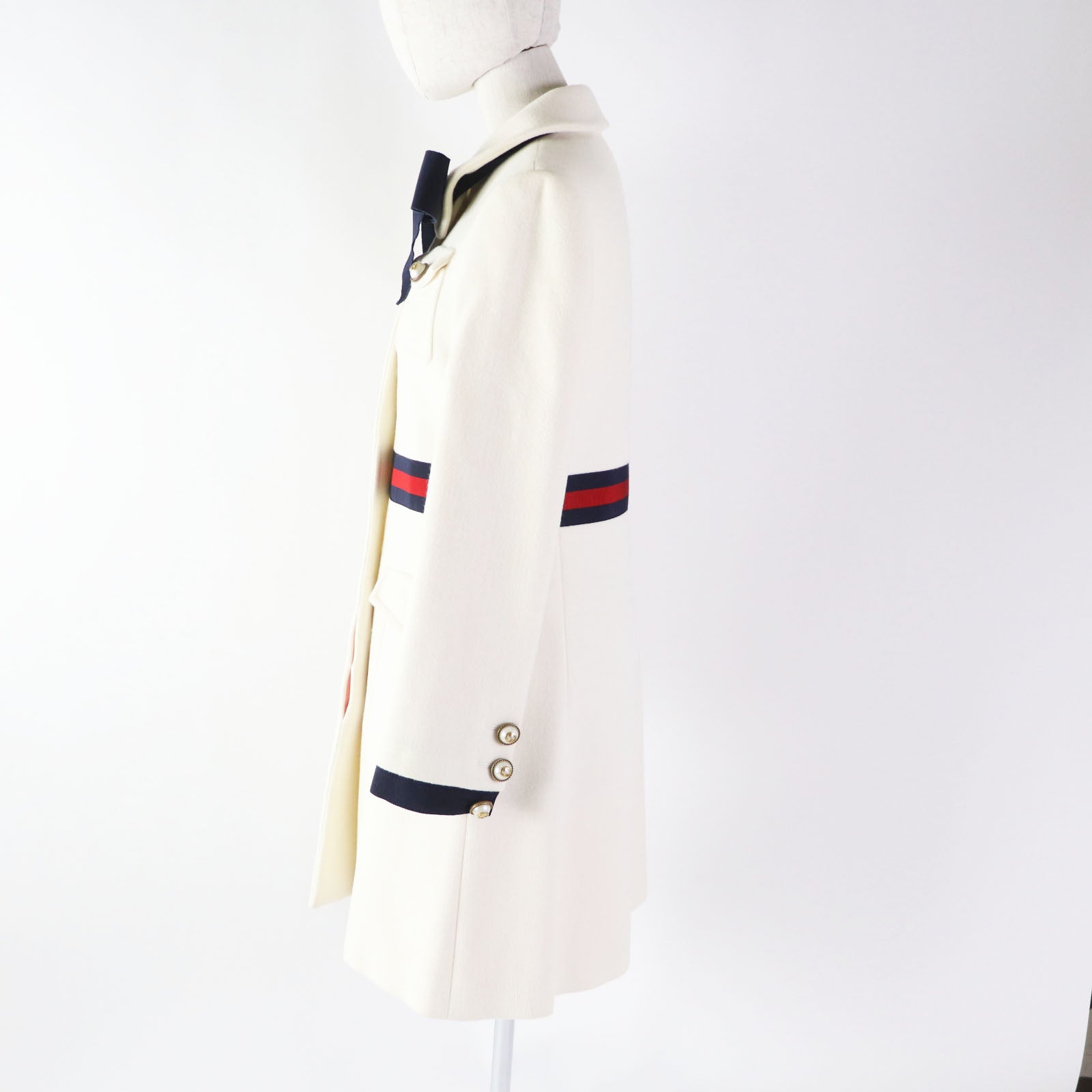 Gucci Wool Coat with GG Buttons