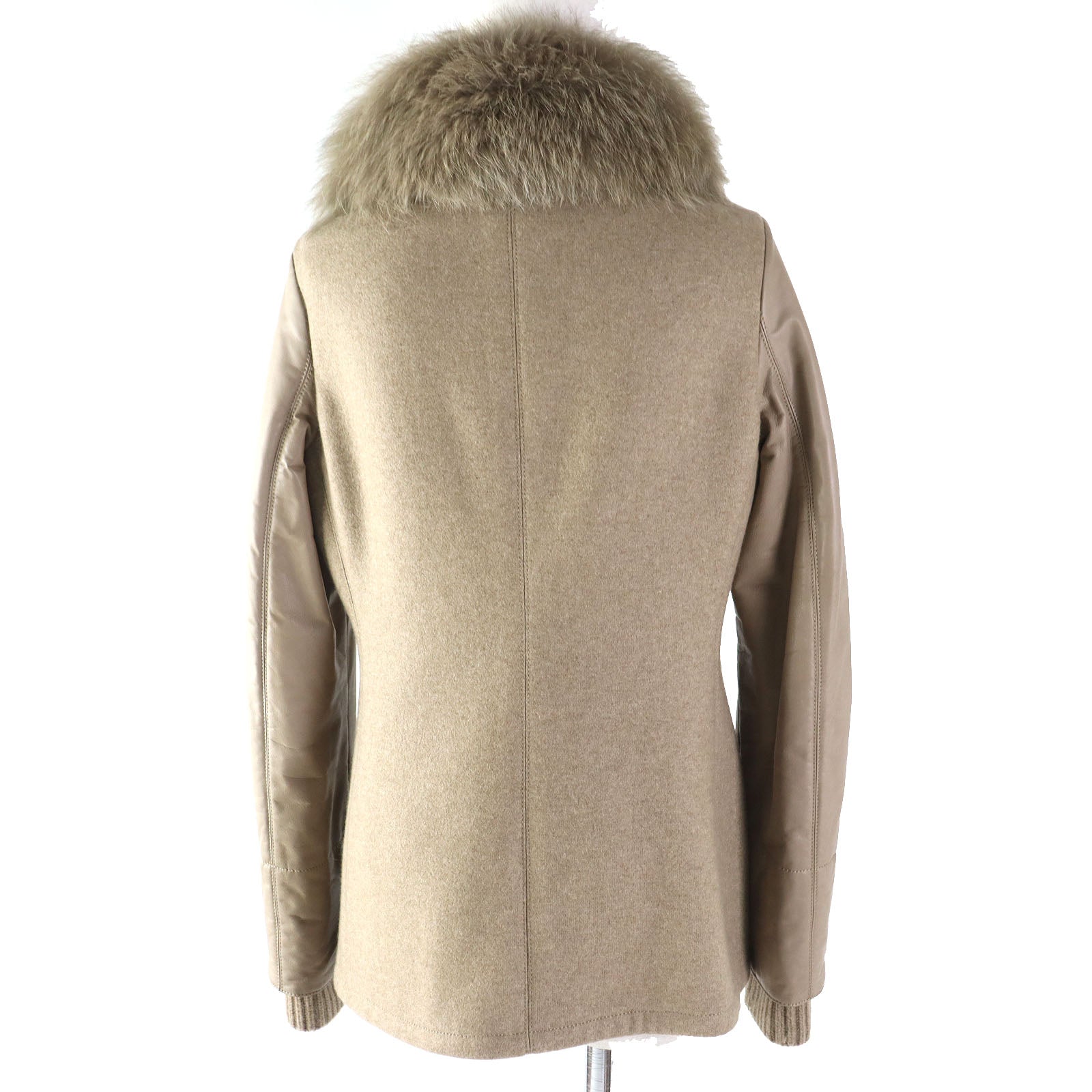 Loro Piana Cashmere Leather Jacket with Fox Fur