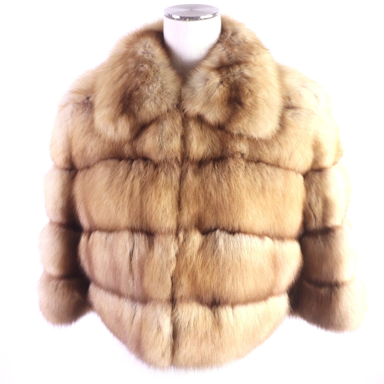 Fendi Genuine Fur Coat Light Brown 40