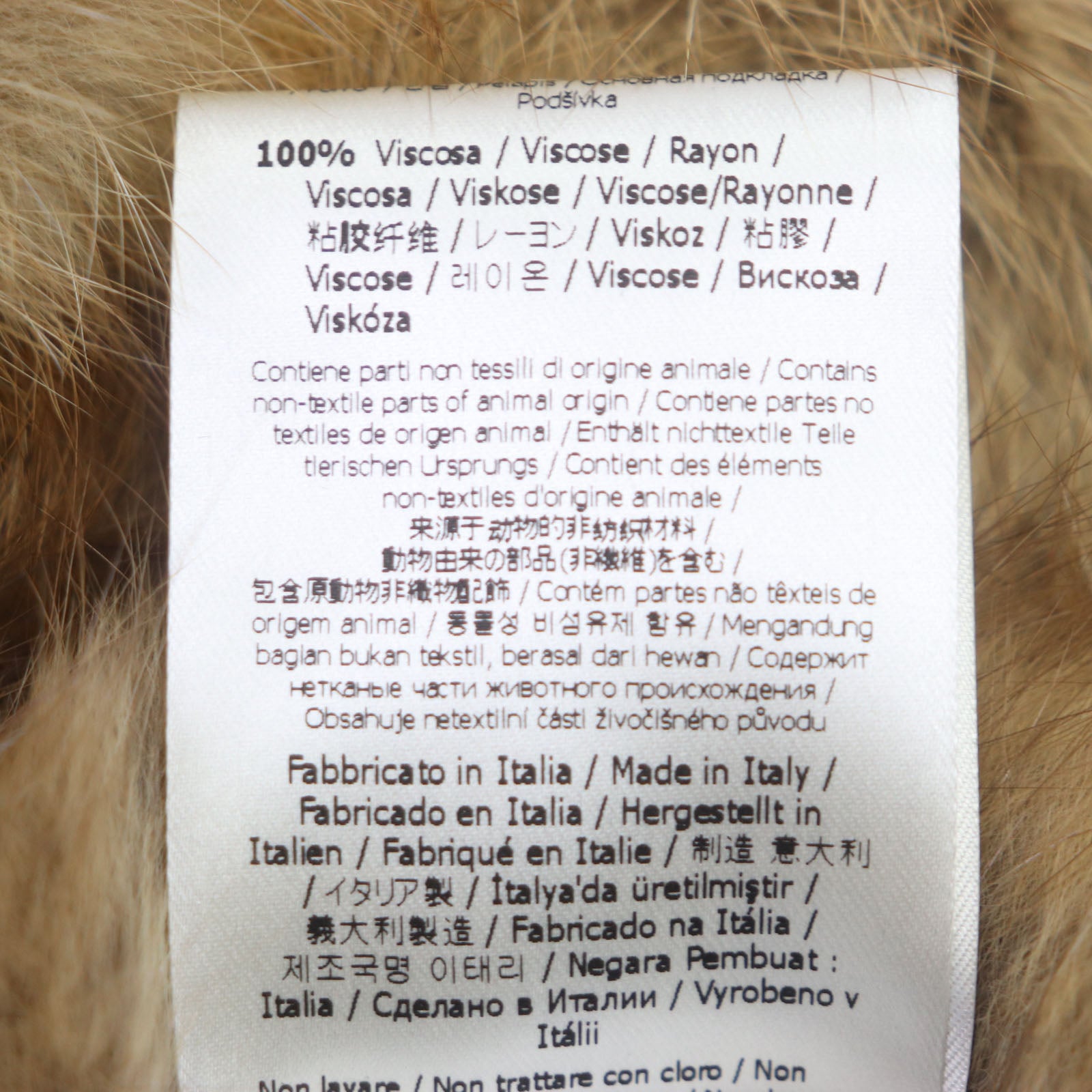 Fendi Genuine Fur Coat Light Brown 40