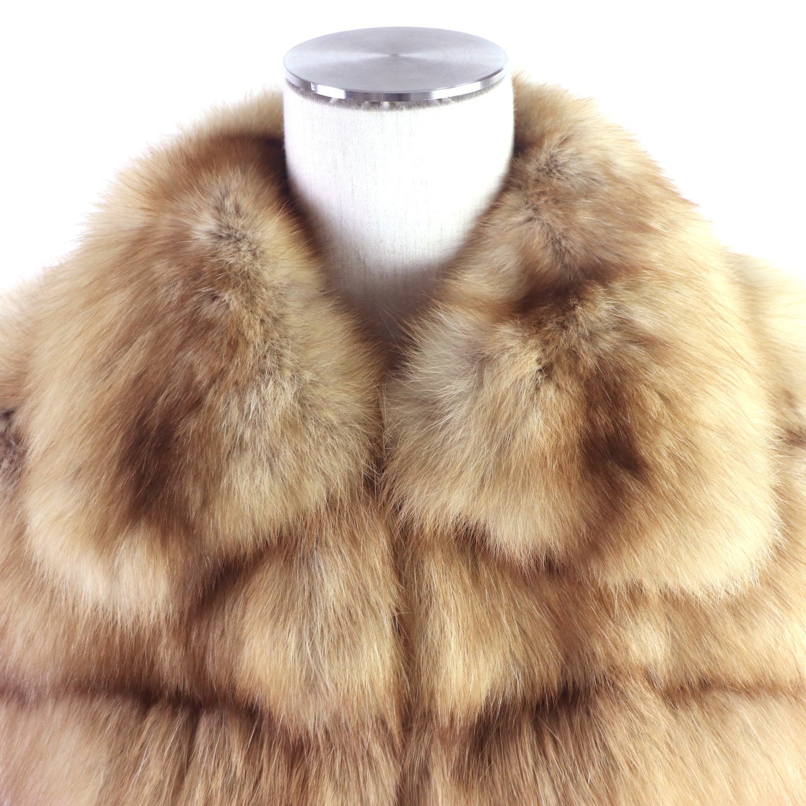 Fendi Genuine Fur Coat Light Brown 40