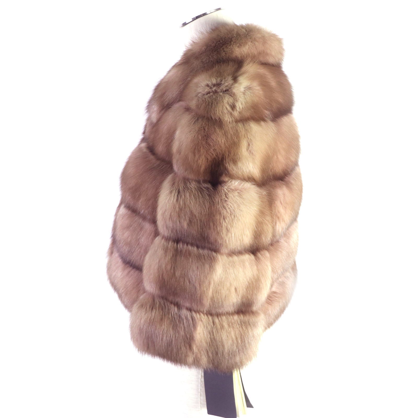 Fendi Russian Sable Fur Coat Pink Brown 40