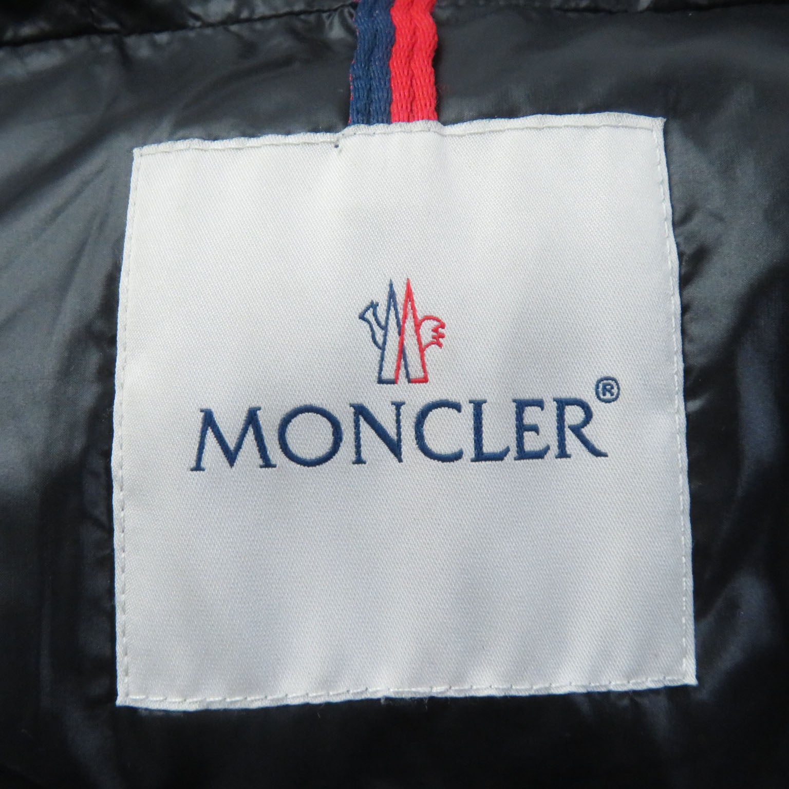 Moncler Nylon Down Jacket with Fox Fur Hood