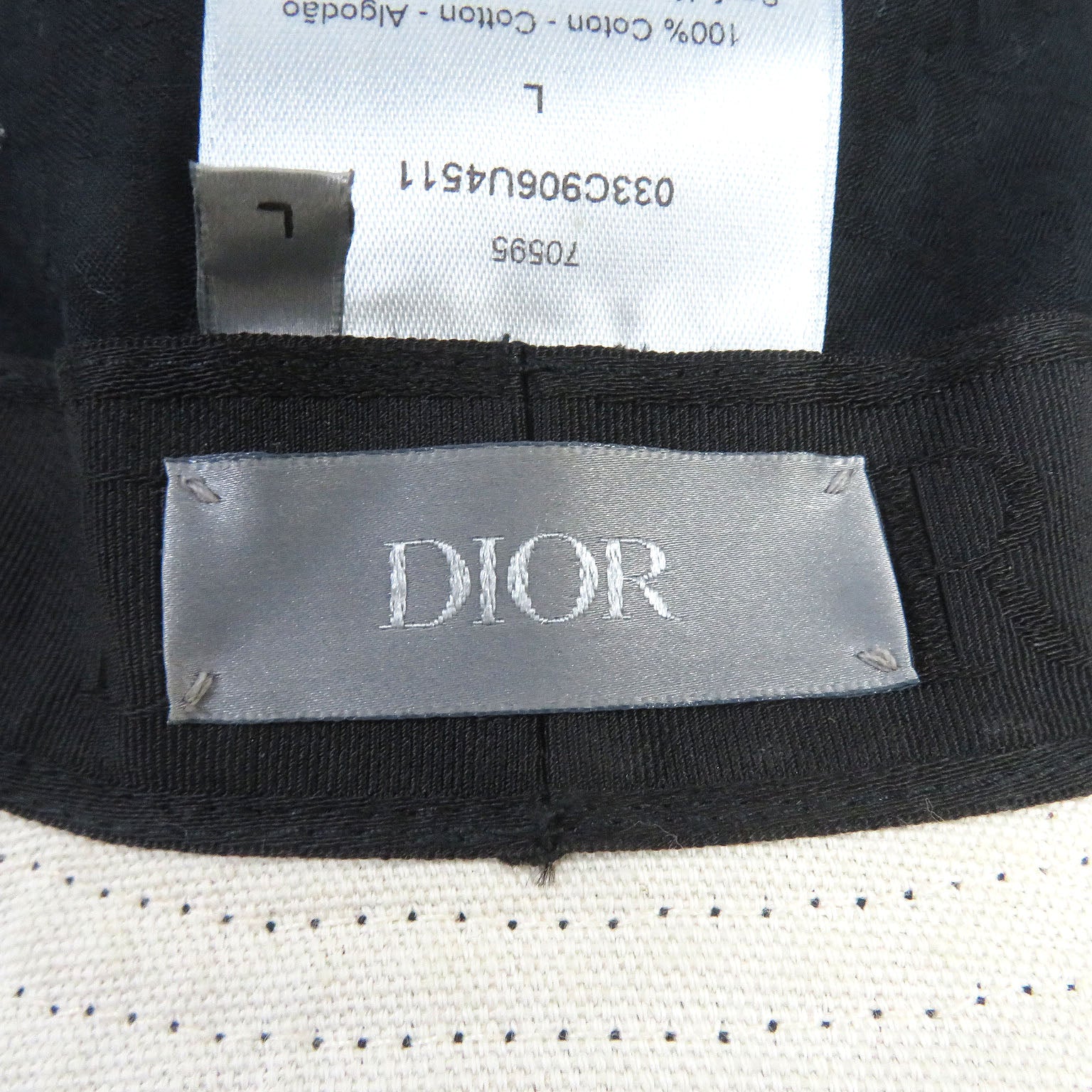 DIOR Cactus Jack Travis Scott Bucket Hat Black L