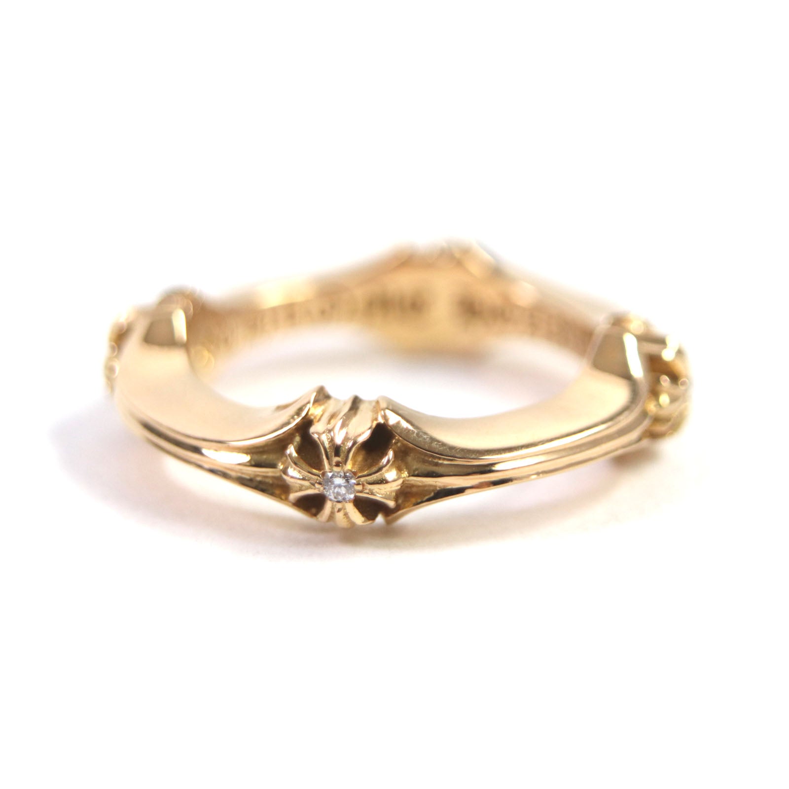 CHROME HEARTS 22K Diamond Ring Gold